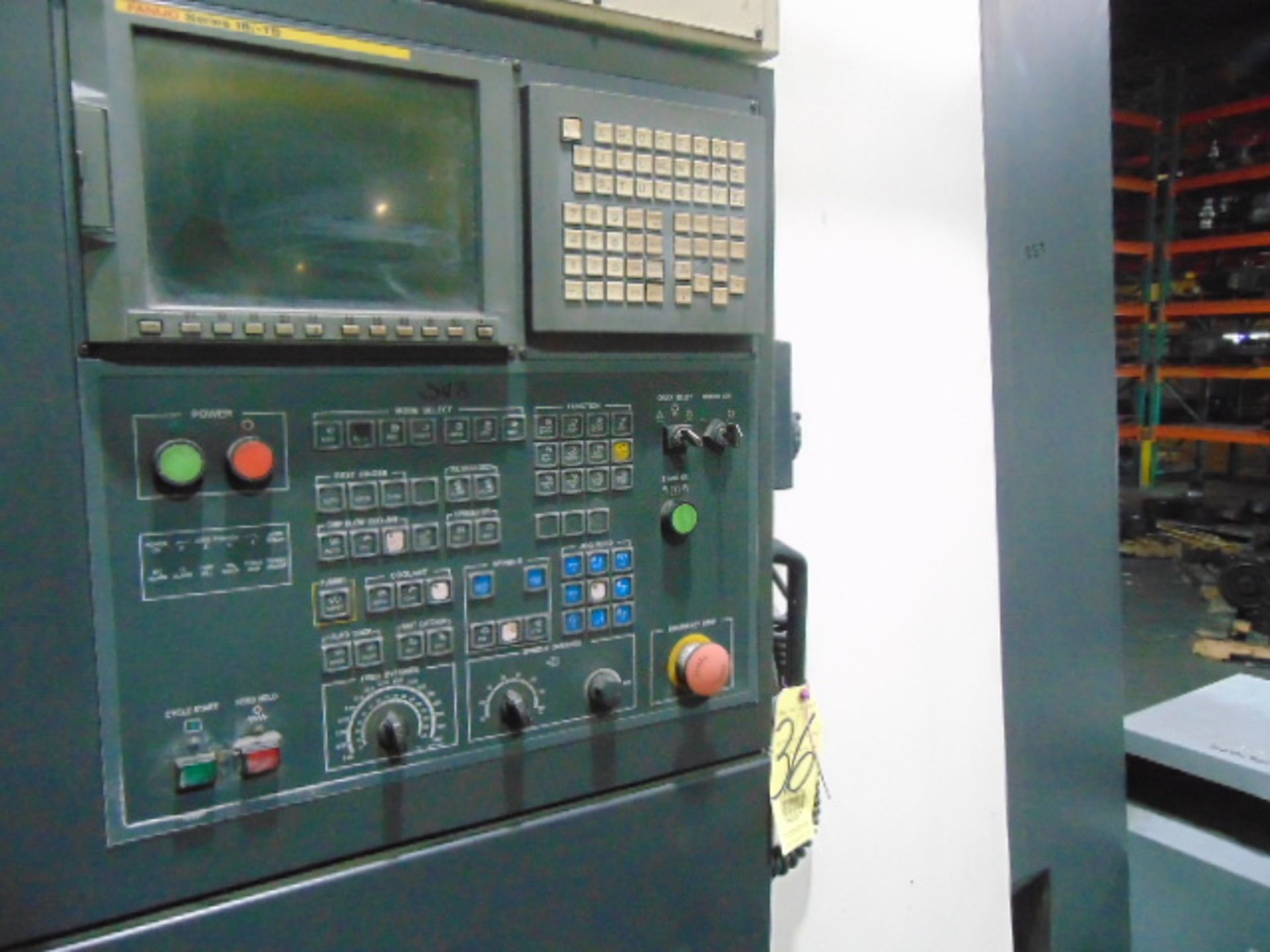 CNC LATHE, HWACHEON MDL. HITECH 700, new 2008, Fanuc Oi-TD CNC control, 27.56" max. cutting dia., - Image 2 of 17