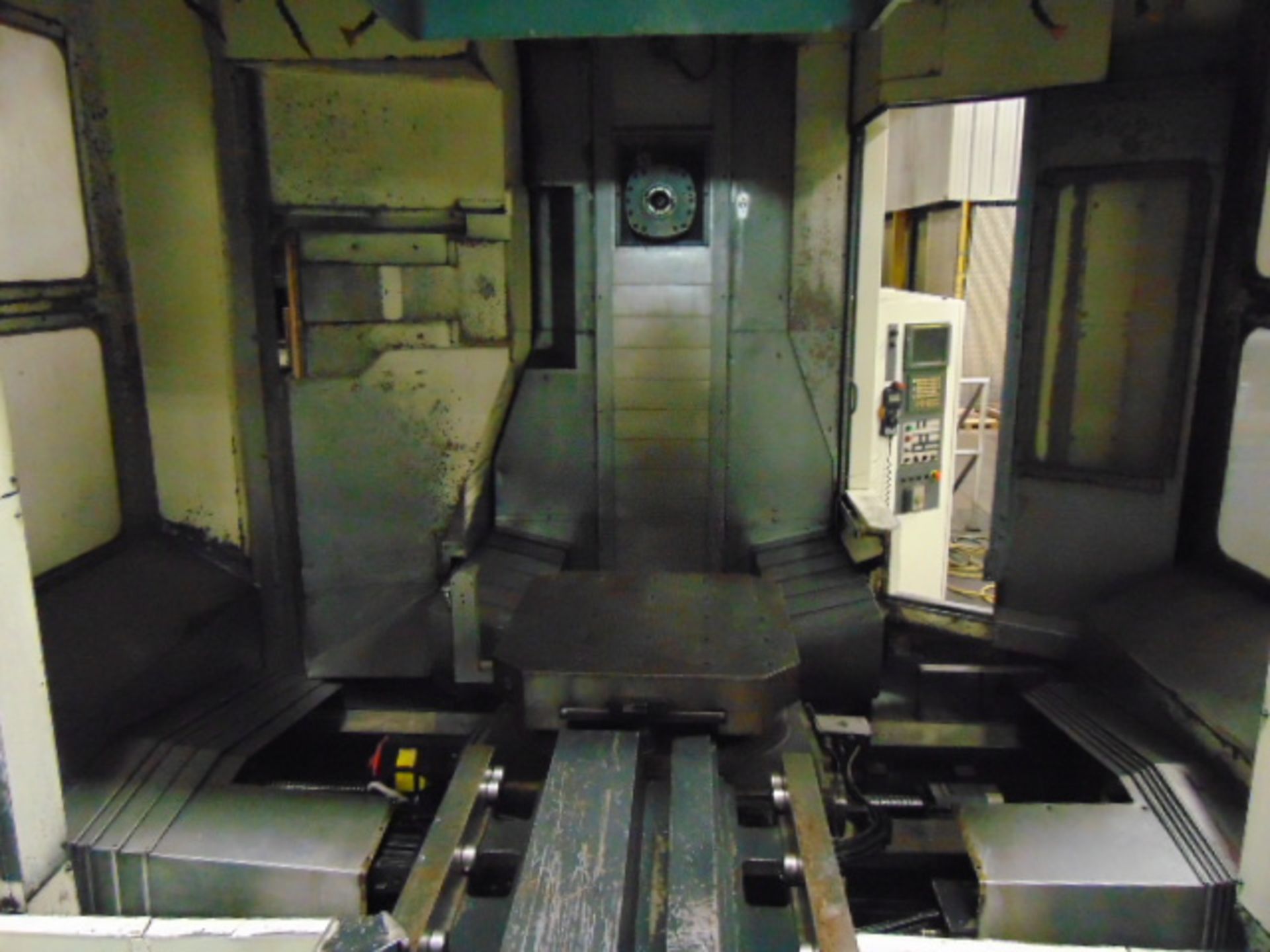 4-AXIS HORIZONTAL MACHINING CENTER, NIIGATA MDL. HN80D, new 2007, Fanuc 16i-MB CNC control, 31.5” - Image 10 of 30