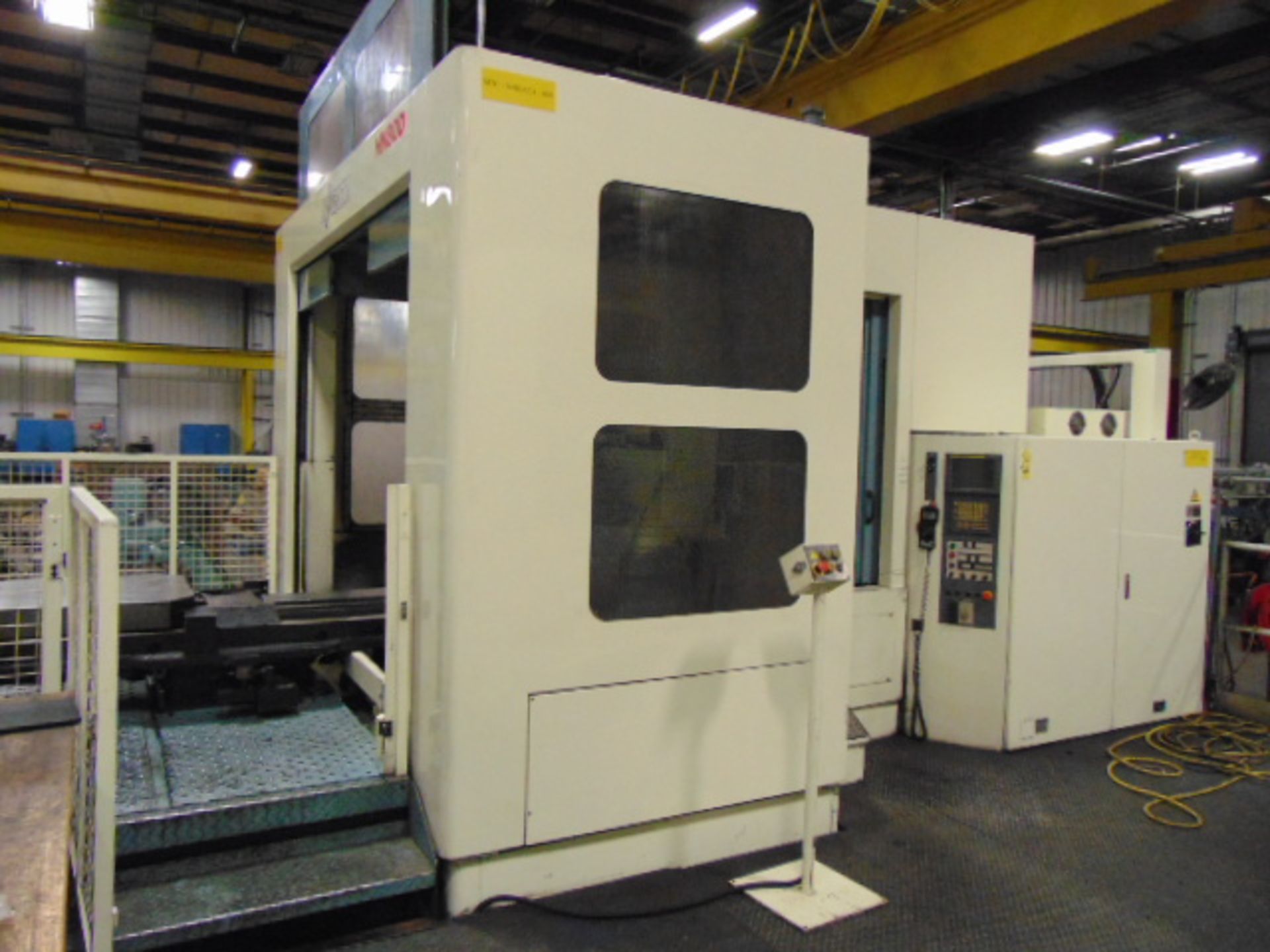 4-AXIS HORIZONTAL MACHINING CENTER, NIIGATA MDL. HN80D, new 2007, Fanuc 16i-MB CNC control, 31.5” - Image 2 of 30