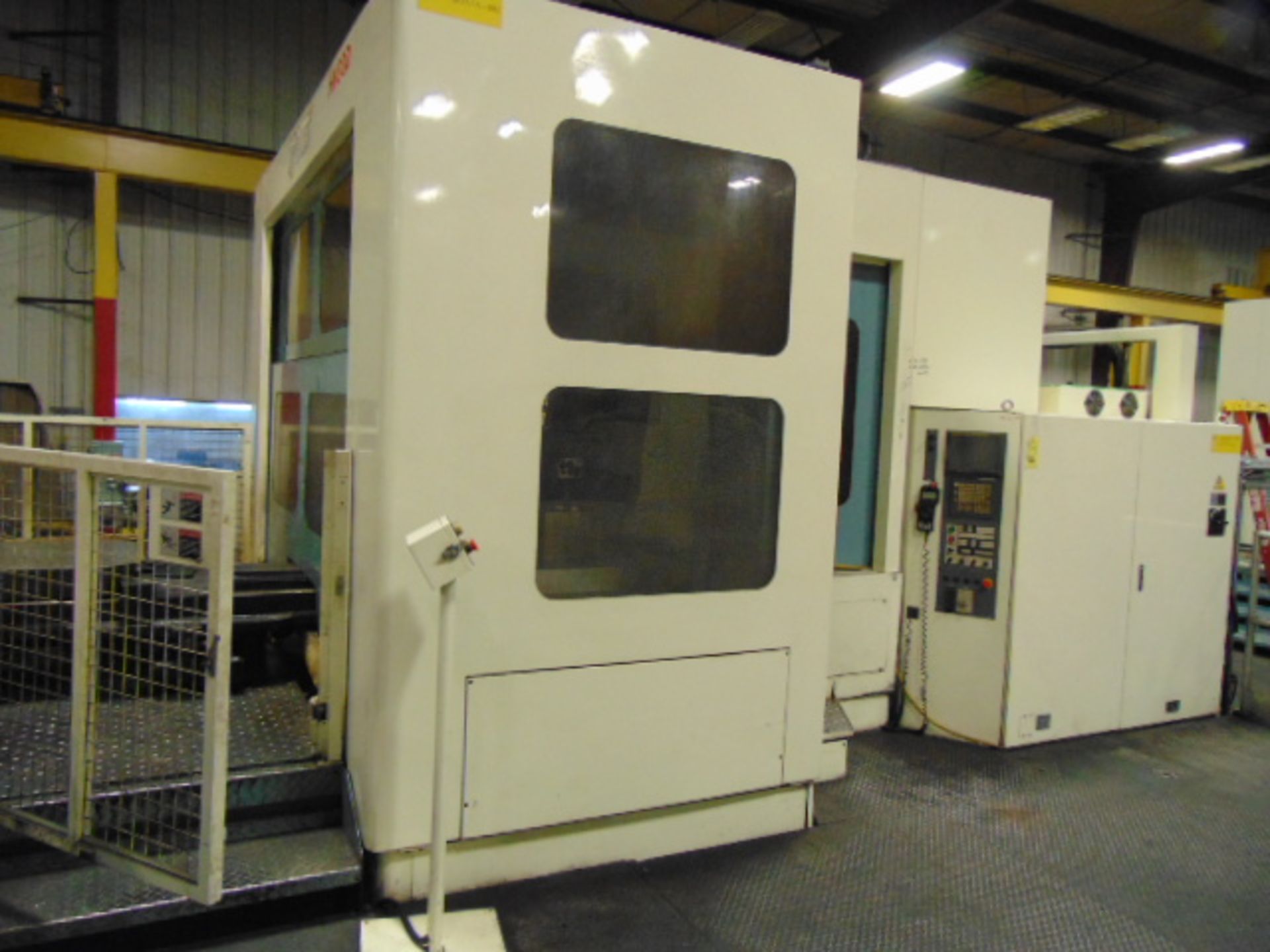 4-AXIS HORIZONTAL MACHINING CENTER, NIIGATA MDL. HN80D, new 2007, Fanuc 16i-MB CNC control, 31.5”