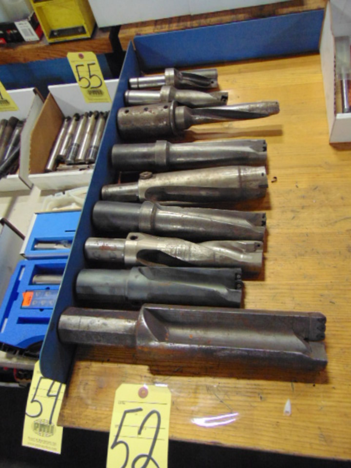 LOT OF INSERT DRILLS (9), assorted