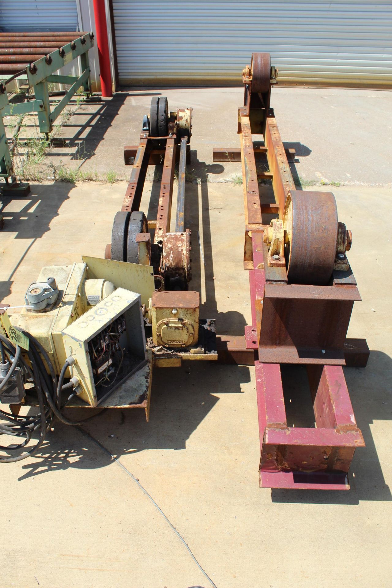 TURNING ROLL SET, 10 T. CAP. DRIVER & IDLER, variable speed drive