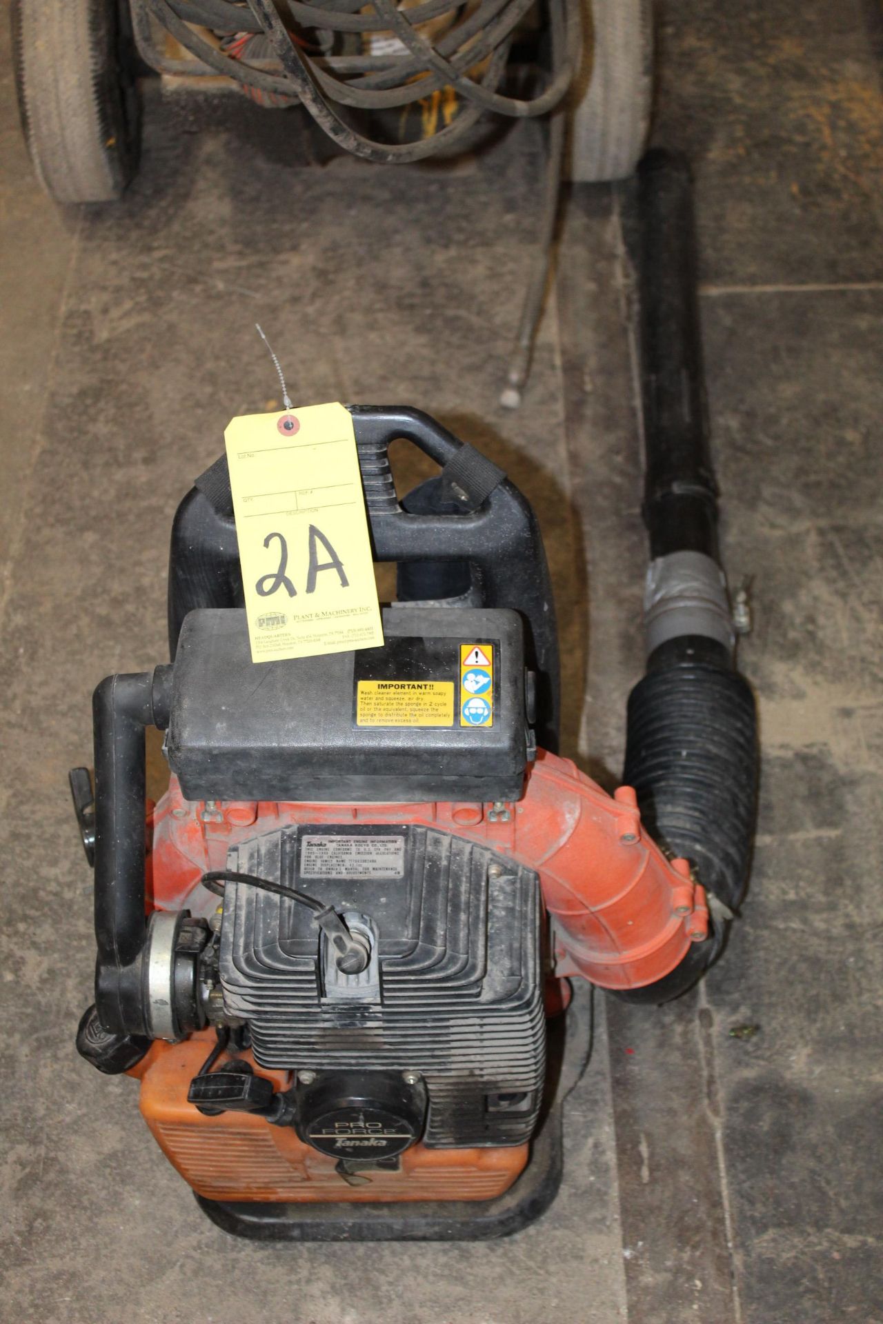 BACKPACK BLOWER, TANKA MDL. PROFORCE 505, gas pwrd.