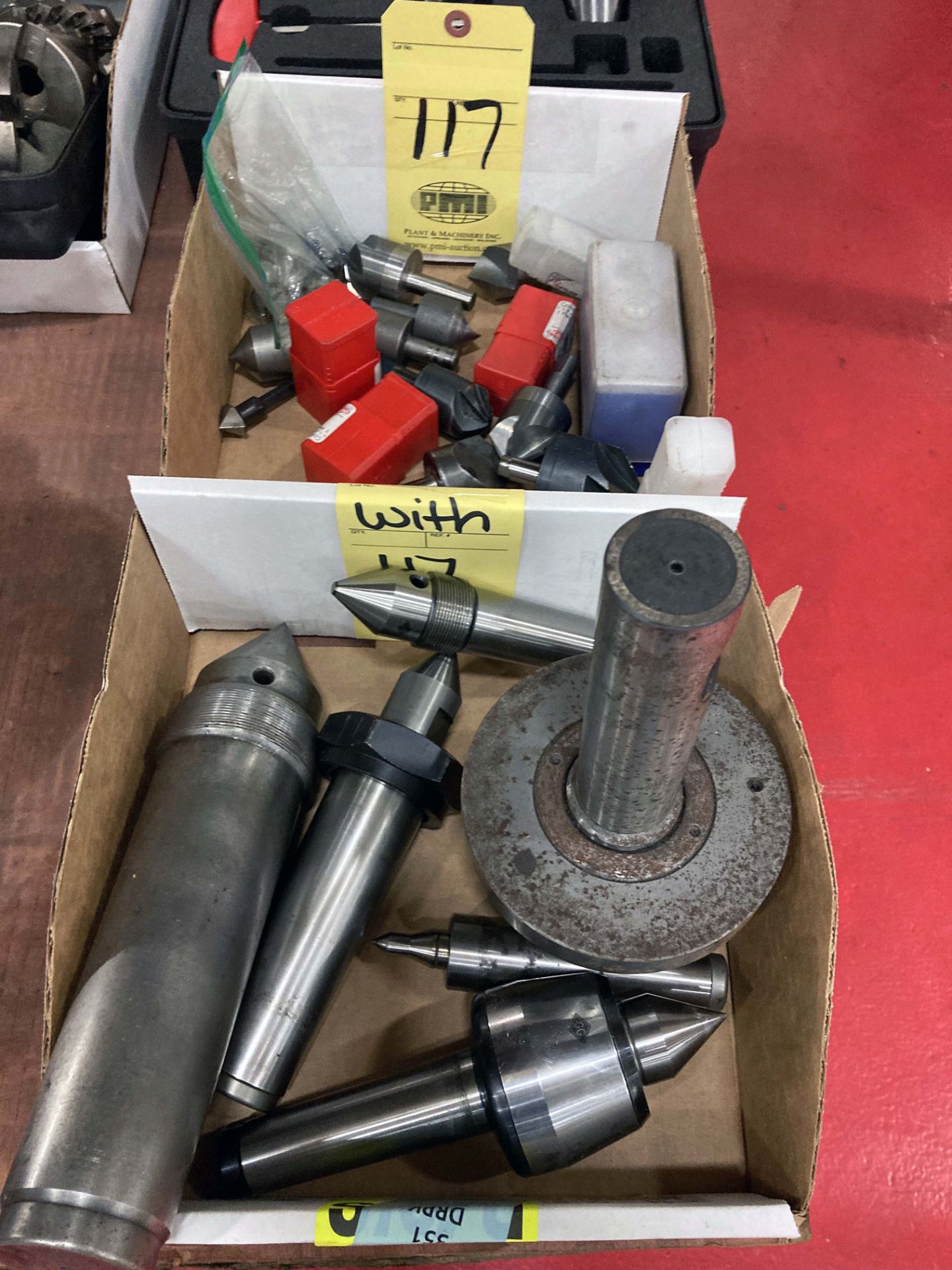 LOT CONSISTING OF: live centers, dead centers, countersink bits (Located at: AF Global/Ameriforge