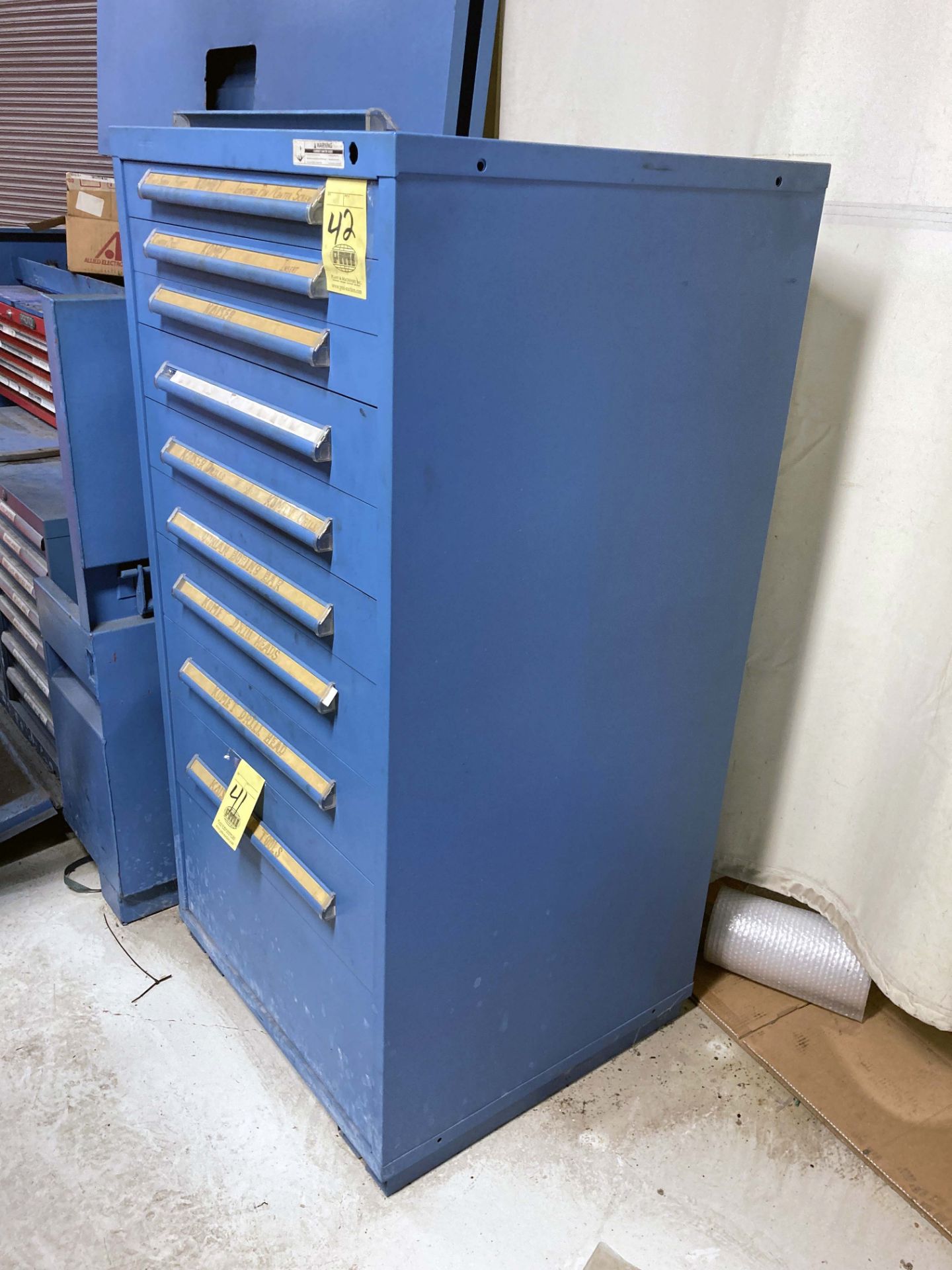 TOOL CABINET, EQUIPTO, 10-drawer (Located at: AF Global/Ameriforge R&D Facility, 13770 Industrial