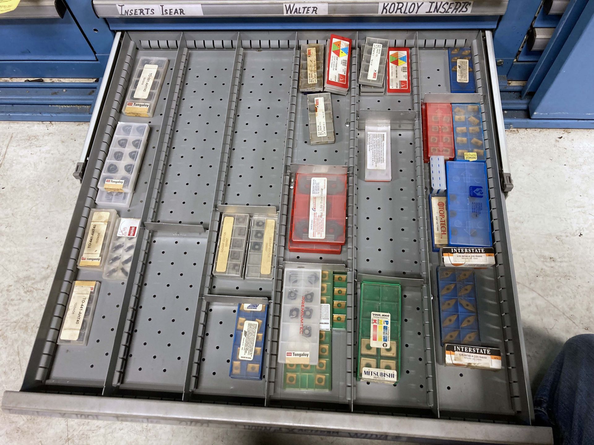 LOT CONTENTS OF DRAWERS (3): carbide inserts (cabinet not included) (Located at: AF Global/ - Image 3 of 3