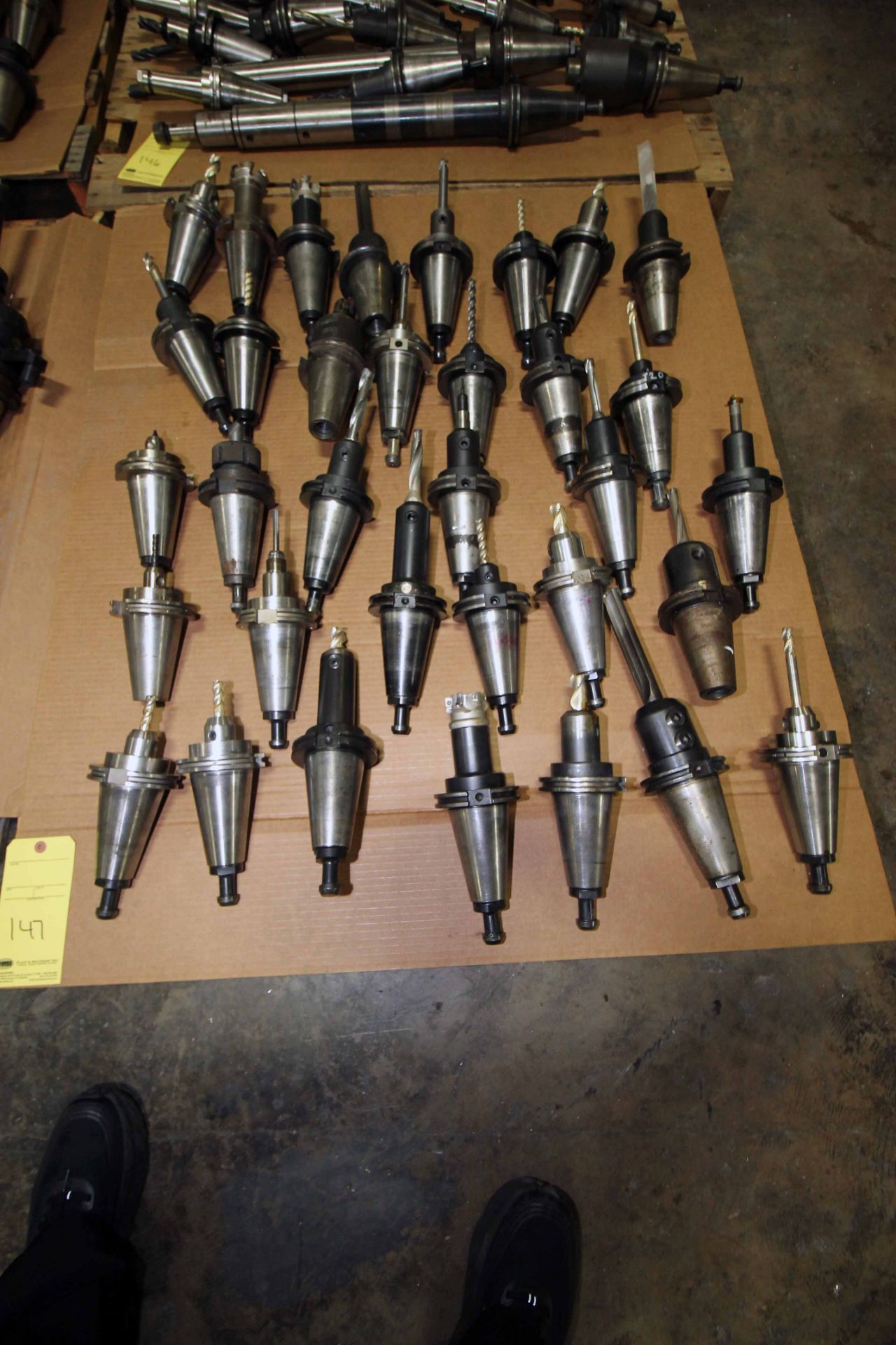 LOT OF CAT-50 TAPER TOOLING (on one pallet)