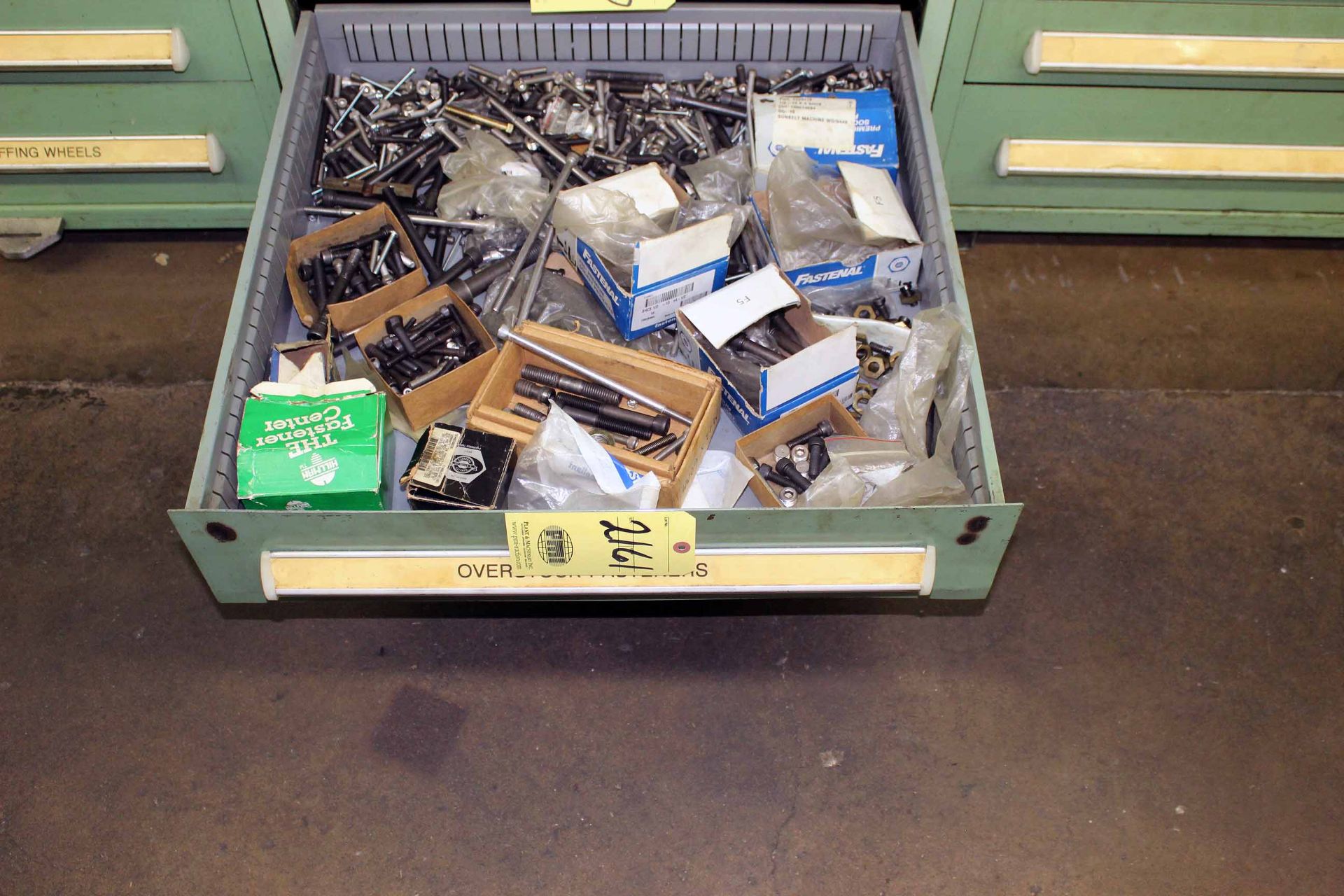 LOT OF FASTENERS, misc. (in one drawer)