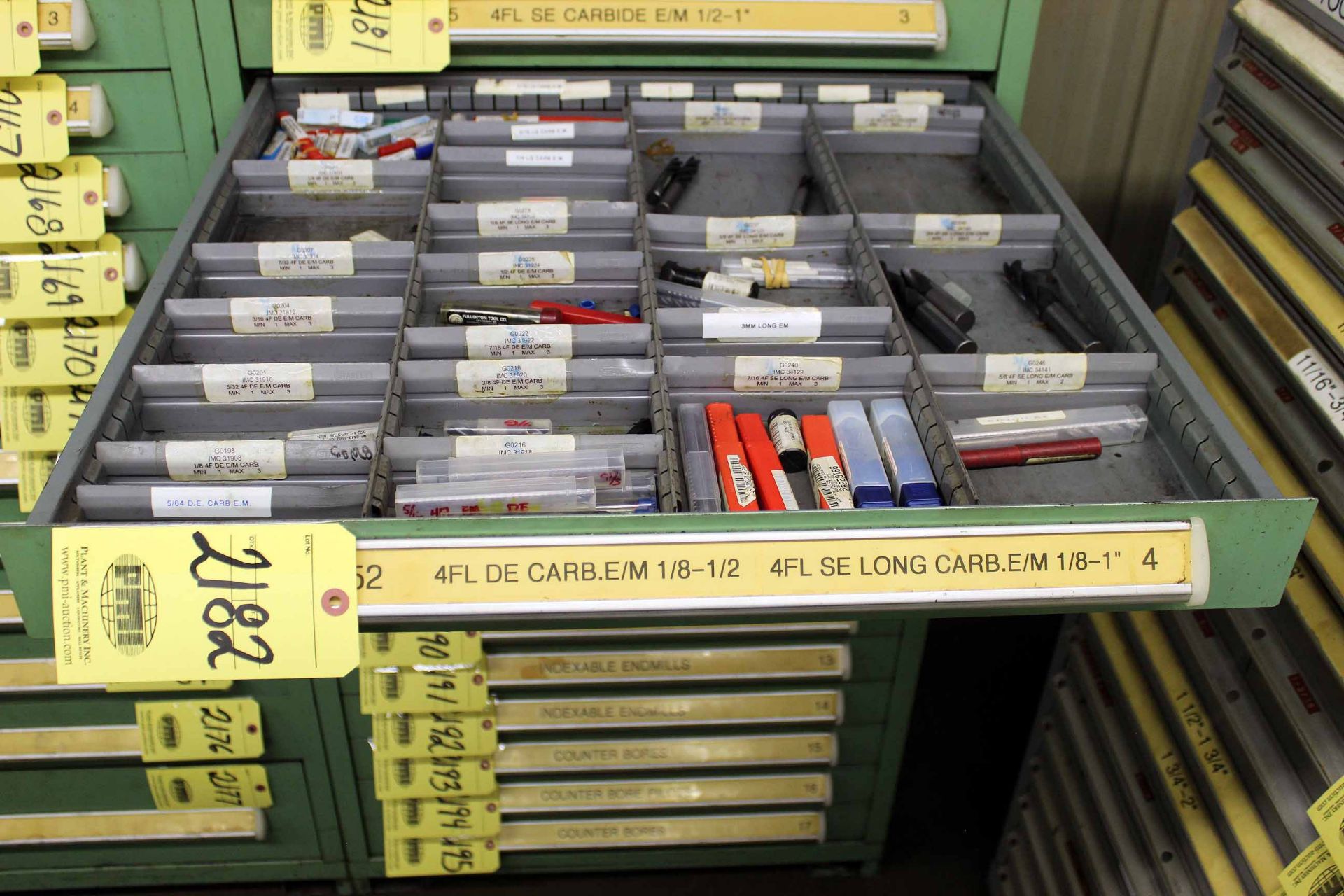 LOT OF CARBIDE ENDMILLS (in one drawer)