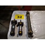 LOT OF ASSORTED HYDRAULIC CYLINDERS