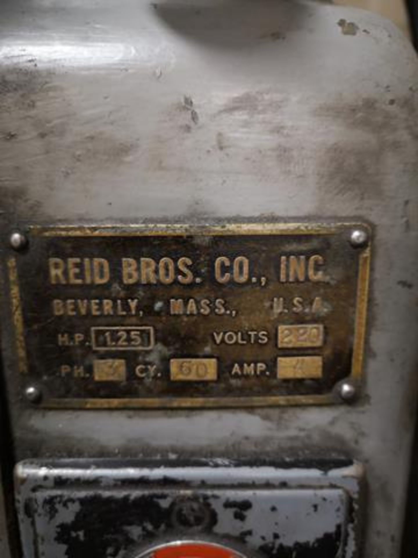 REID BROTHERS, 6" X 14" SEMI-AUTOMATIC SURFACE GRINDER, 6" X 12" WALKER MANUAL MAGNETIC CHUCK, 1. - Image 3 of 4