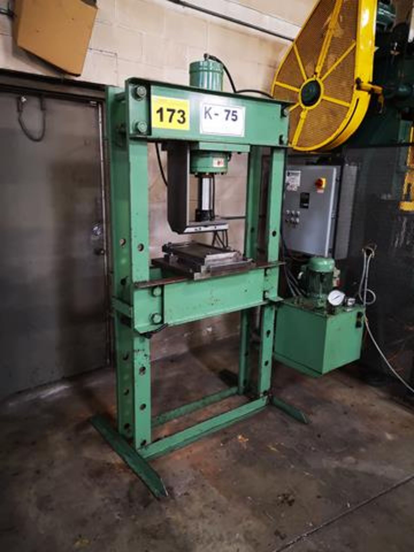 KING, K075F02, 75 TON, HYDRAULIC PRESS, ADJUSTABLE FRAME, 5000 PSI, HYDRAULIC POWER PACK, 575/3/ - Image 2 of 4