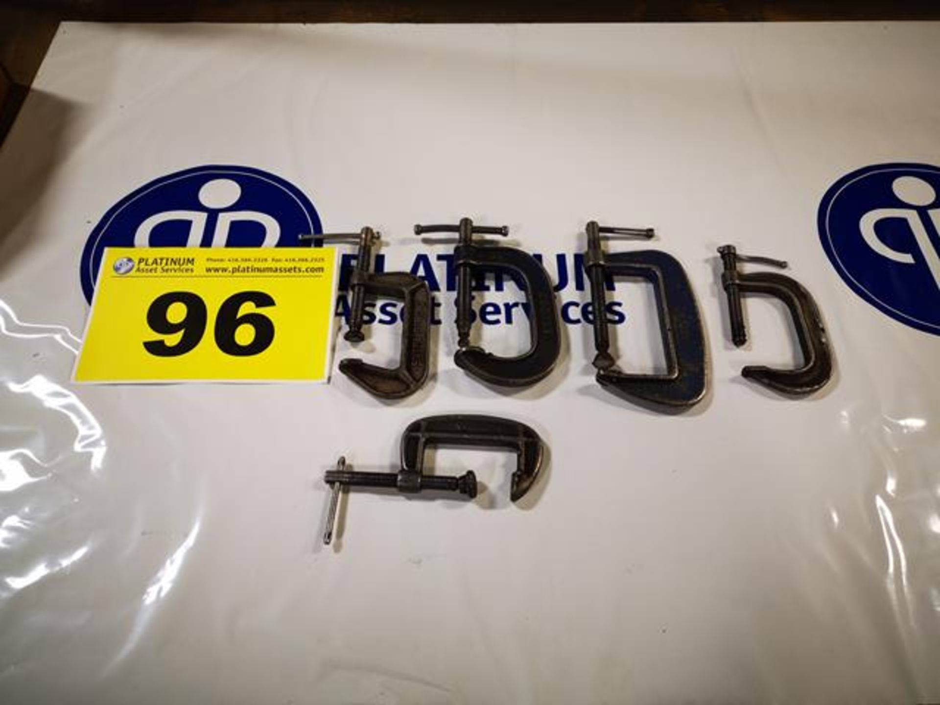 LOT OF ASSORTED 4" C CLAMPS