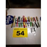 LOT OF (30) ASSORTED, INCH, MACHINE TAPS