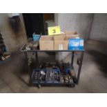 BRIGHTON, HARDWARE CART WITH ASSORTED INCH BOLTS