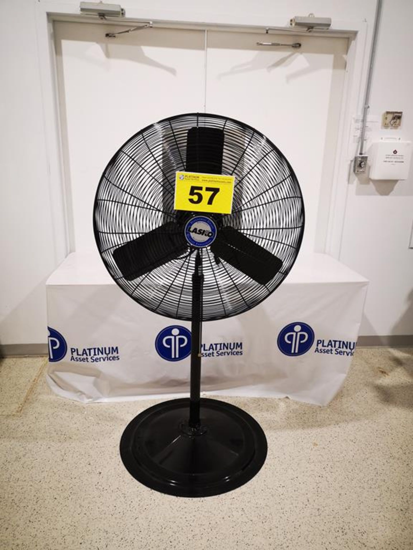 LASKO, 36" DIAMETER PEDESTAL SHOP FAN, NSC-243 1/4 HP 110 VAC, NEW