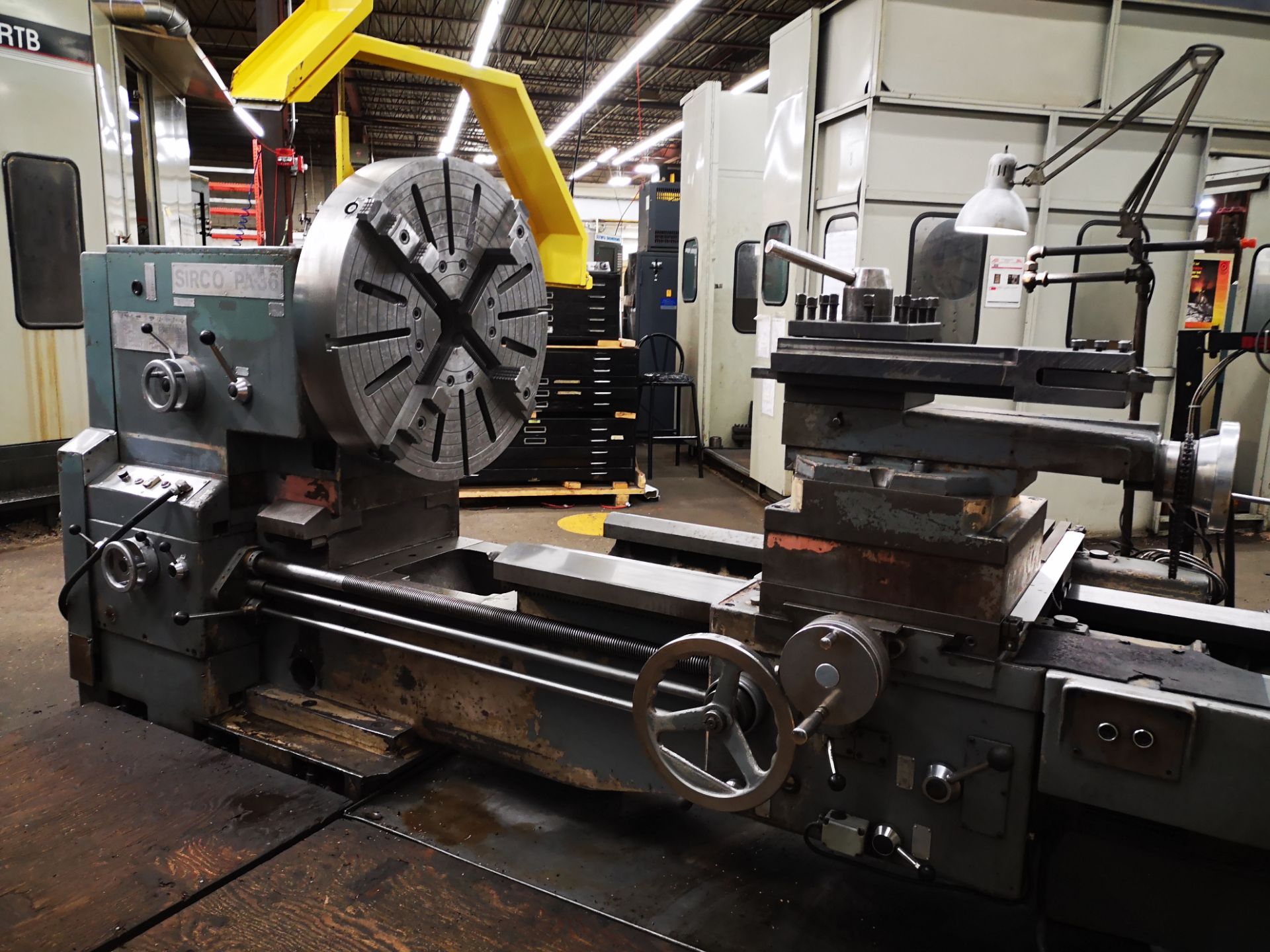 SIRCO, PA36, 36" (55" IN GAP) X 94", GAP BED, ENGINE LATHE, 36" SWING , 94" CENTRE DISTANCE, 23" - Image 7 of 8