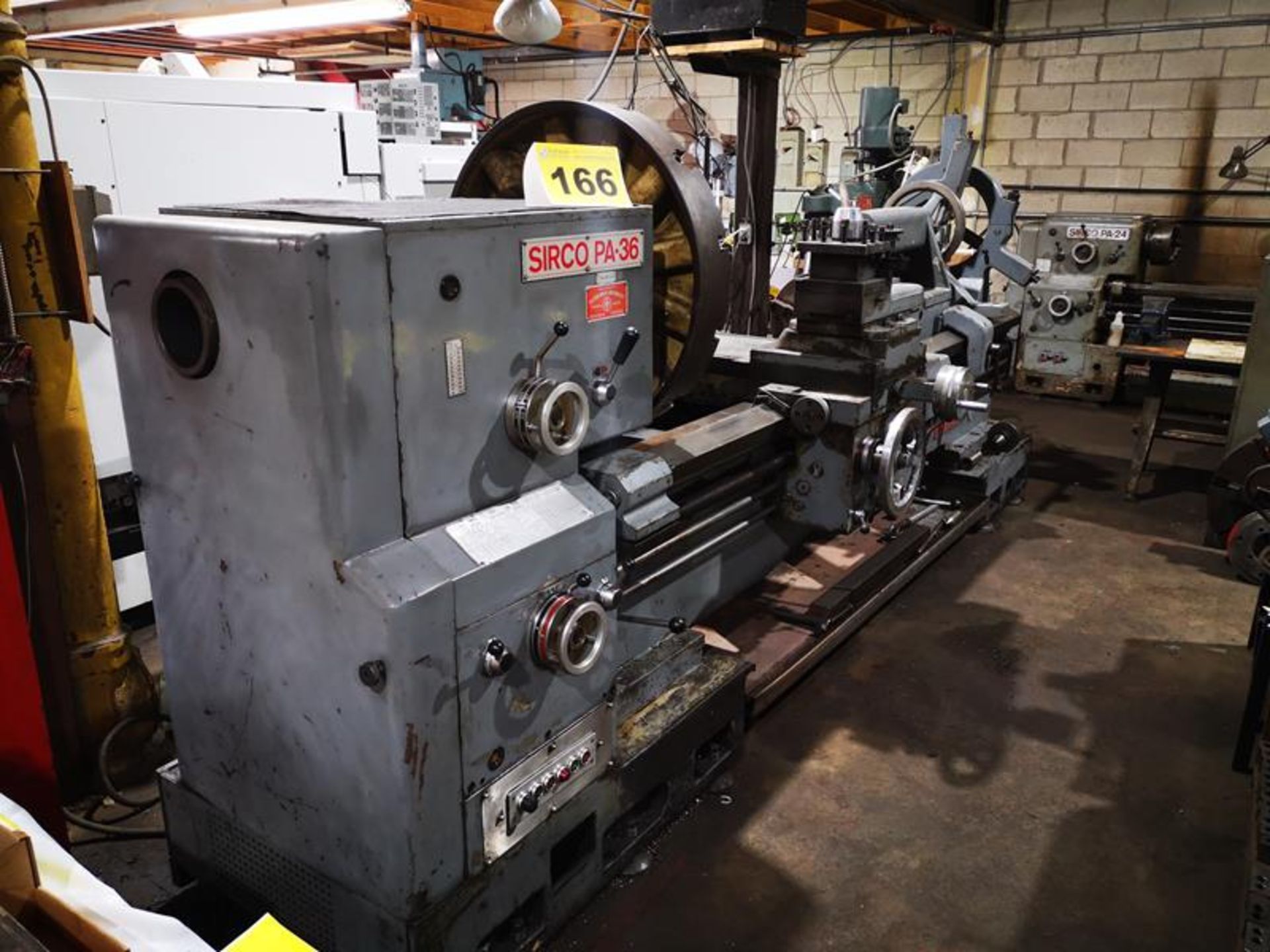 SIRCO, PA36 GAP BED ENGINE LATHE, 36" SWING OVER BED (44" IN GAP) 26" SWING OVER SLIDE, 75"