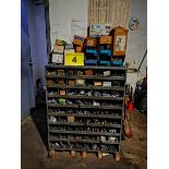 LOT OF ASSORTED FASTENAL HARDWARE WITH STORAGE BIN