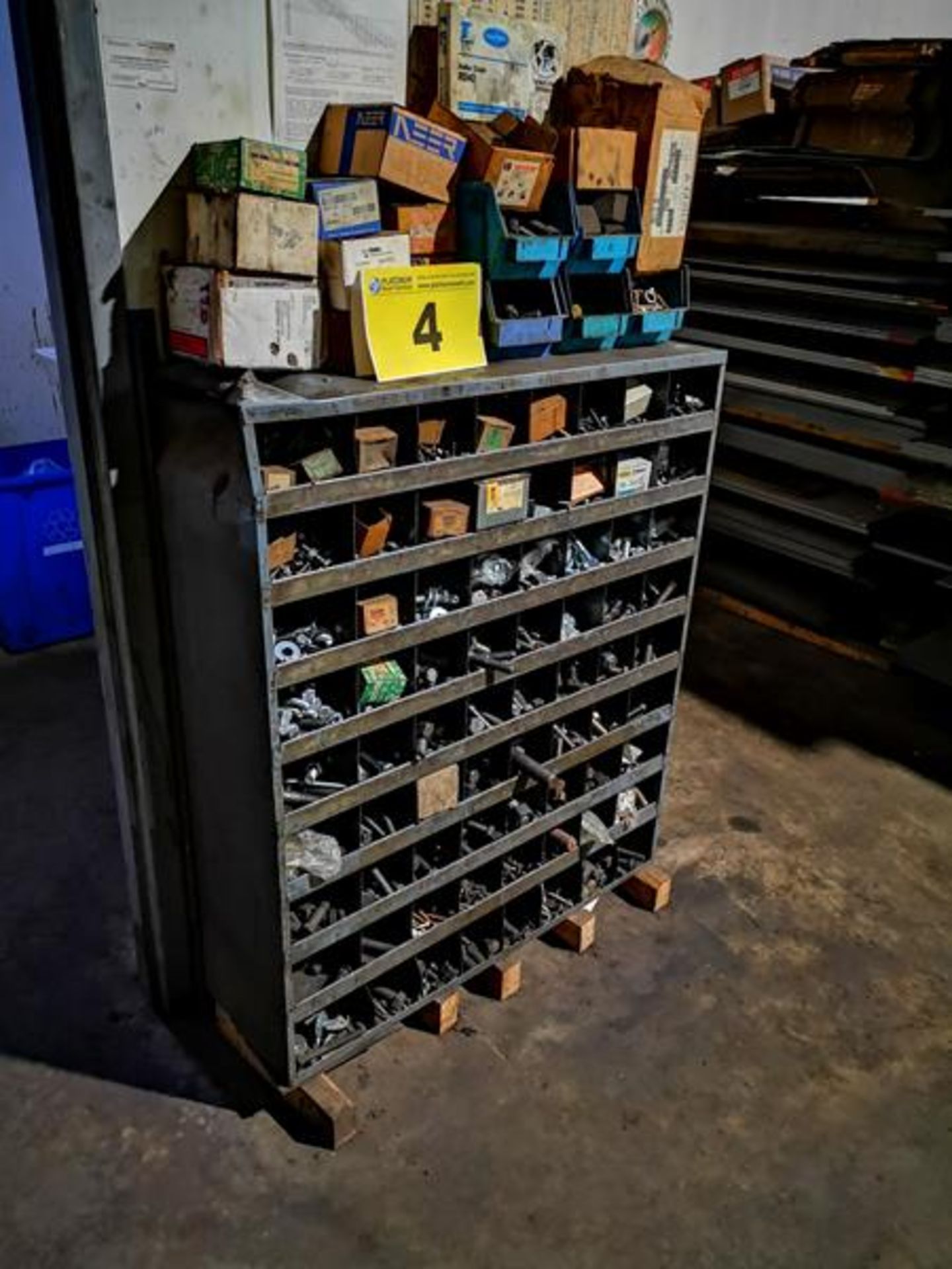 LOT OF ASSORTED FASTENAL HARDWARE WITH STORAGE BIN - Image 2 of 3