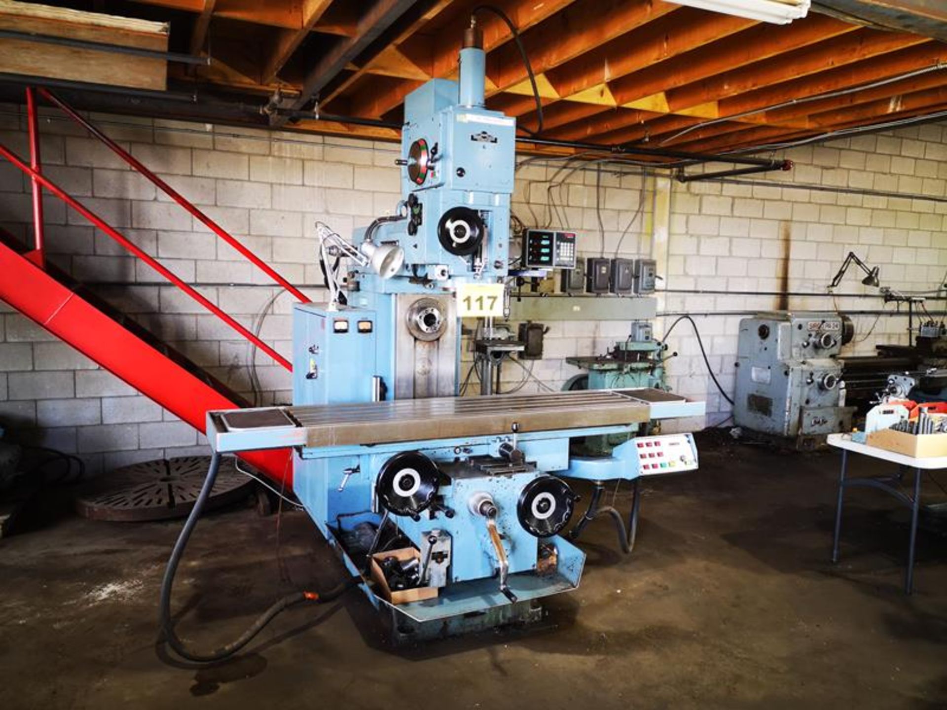 RAMBAUDI, KVOE51, 65" X 18", UNIVERSAL MILL, 50 TAPER, GEAR DRIVEN HYDRAULIC POWER DRAWBAR, 11 HP, 3