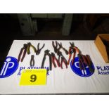 LOT ASSORTED PLIERS
