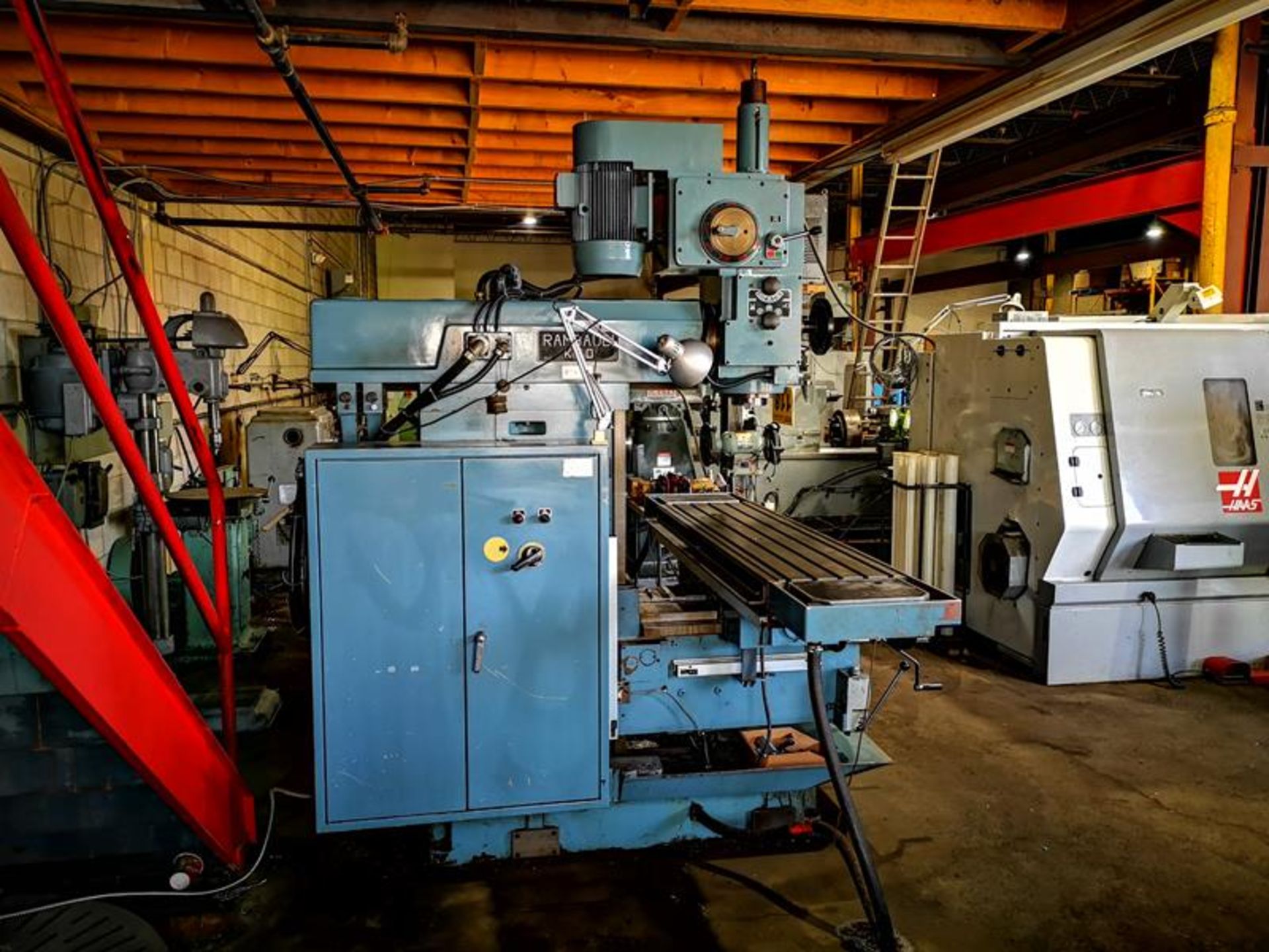 RAMBAUDI, KVOE51, 65" X 18", UNIVERSAL MILL, 50 TAPER, GEAR DRIVEN HYDRAULIC POWER DRAWBAR, 11 HP, 3 - Image 3 of 13