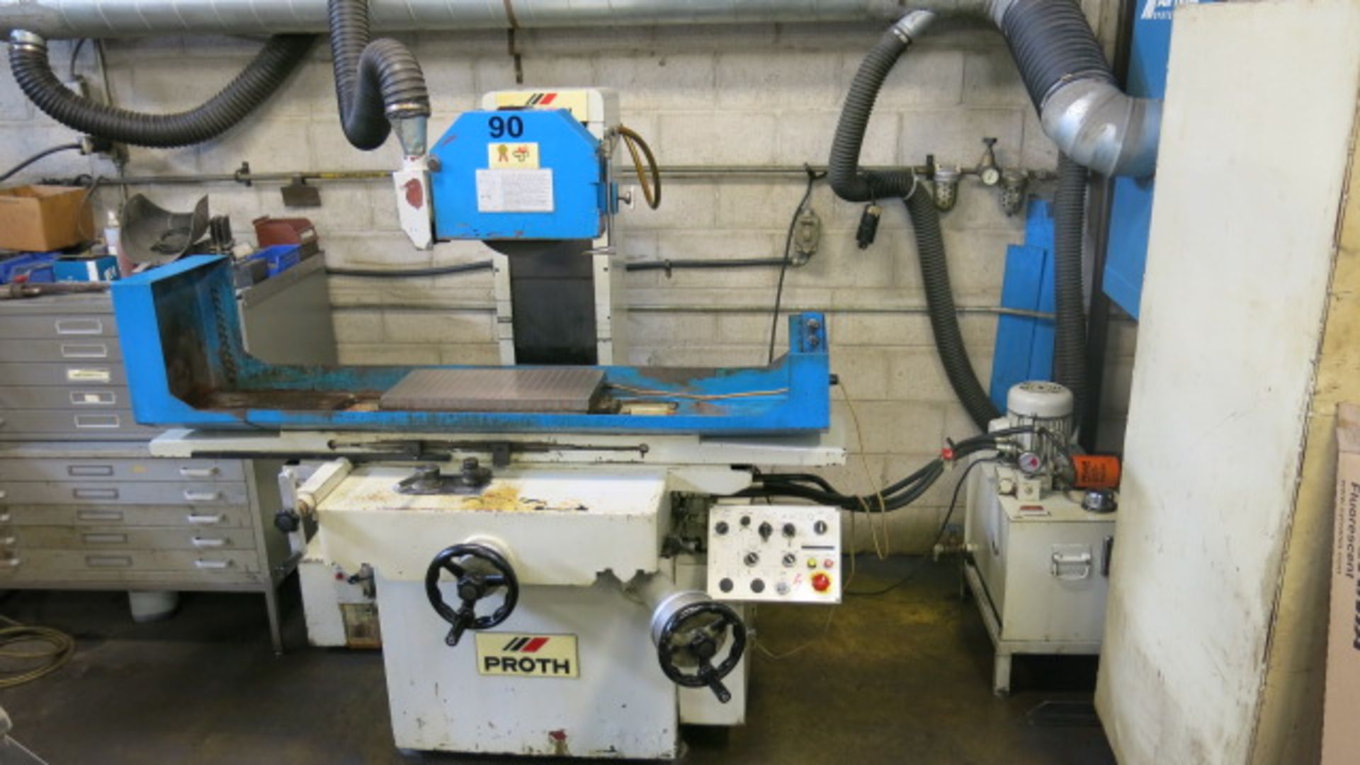 PROTH, PSGS-250AH, SEMI-AUTOMATIC, HYDRAULIC SURFACE GRINDER, 20" X 10 ELECTRO-MAGNETIC CHUCK, 14" - Image 2 of 7