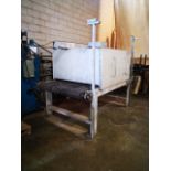 INFRA RED CURING OVEN, 48" WIDE X 105" LONG, GEARBOX DRIVEN, 6 X 40", STEEL LINK BELTED CONVEYOR,