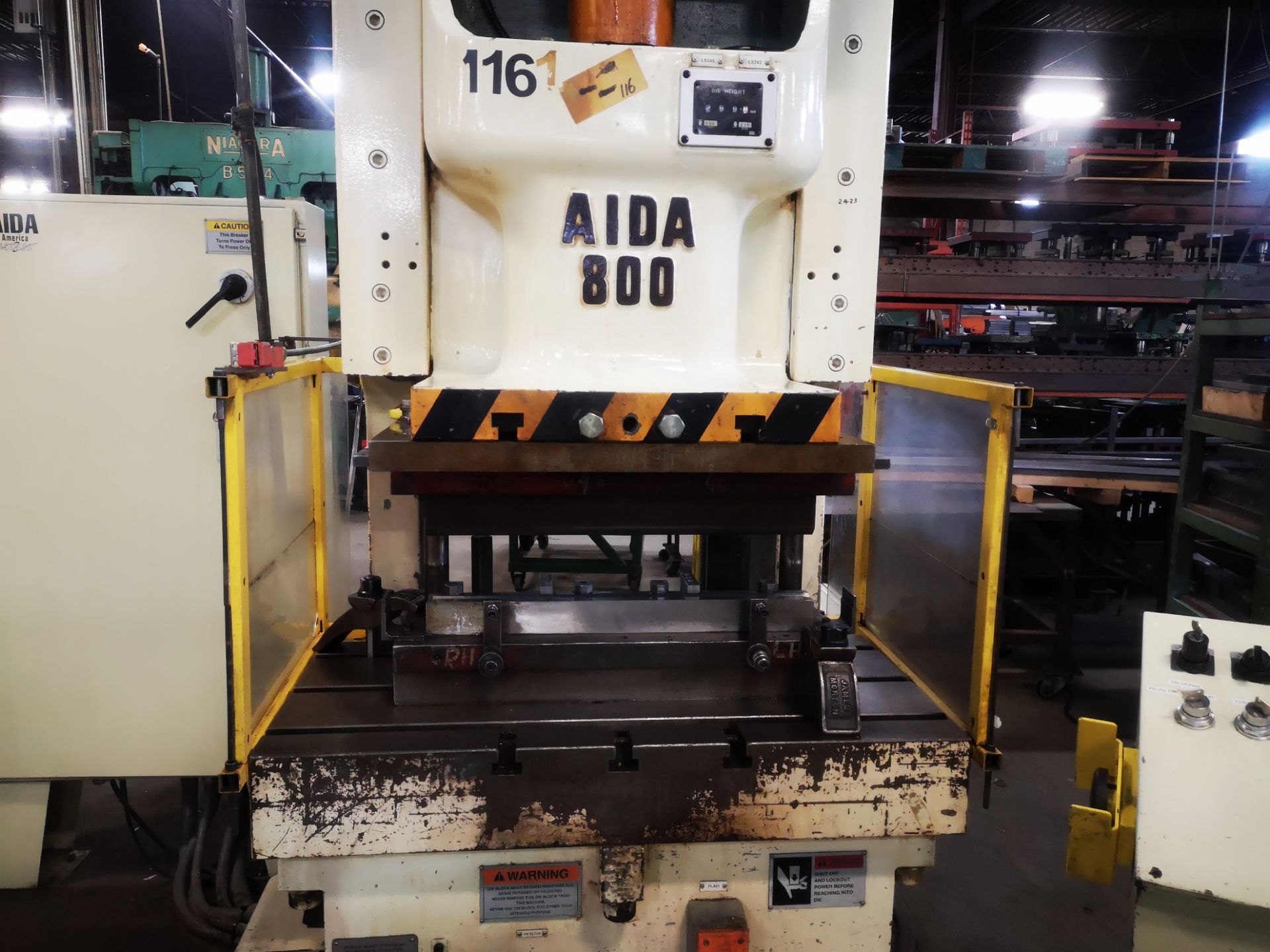 AIDA, NC1-800(1), 88 US TON GAP FRAME STAMPING PRESS - Image 3 of 18