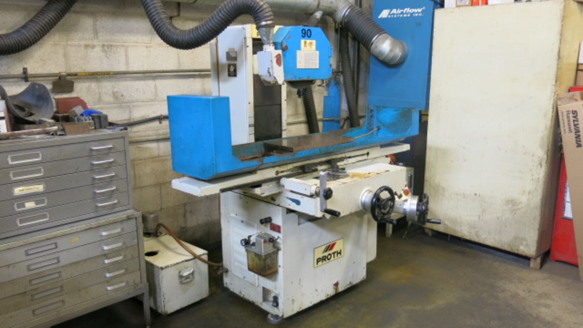 PROTH, PSGS-250AH, SEMI-AUTOMATIC, HYDRAULIC SURFACE GRINDER, 20" X 10 ELECTRO-MAGNETIC CHUCK, 14"