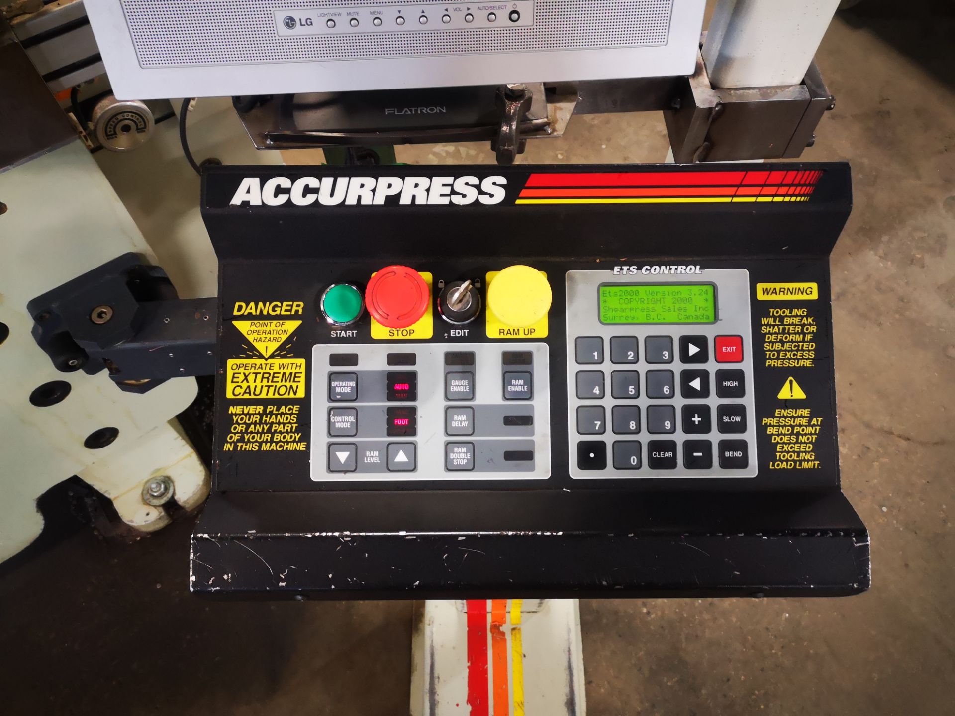 ACCURPRESS, 713010, 130 TON X 10', CNC PRESS BRAKE, - Image 10 of 12