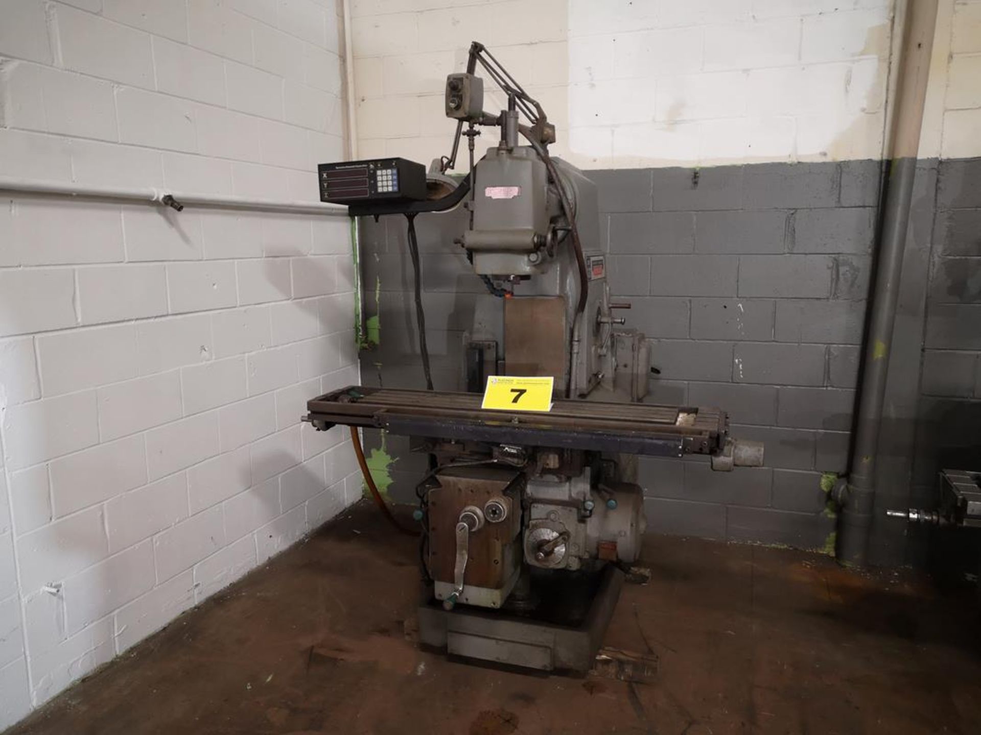 KEARNEY & TRECKER MILWAUKEE, C12, 12" X 52" VERTICAL MILL, TRAVELS (X,Y,Z) 32", 13.5, 18",