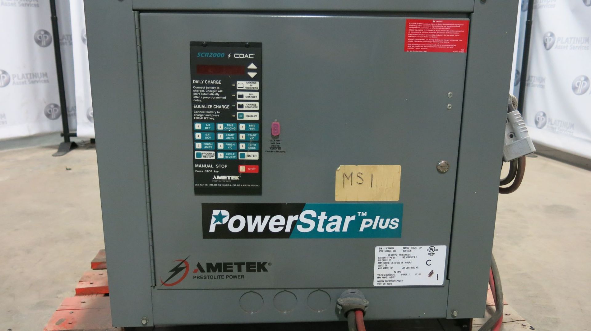 AMTEK, 24V, FORKLIFT BATTERY CHARGER - Image 3 of 4