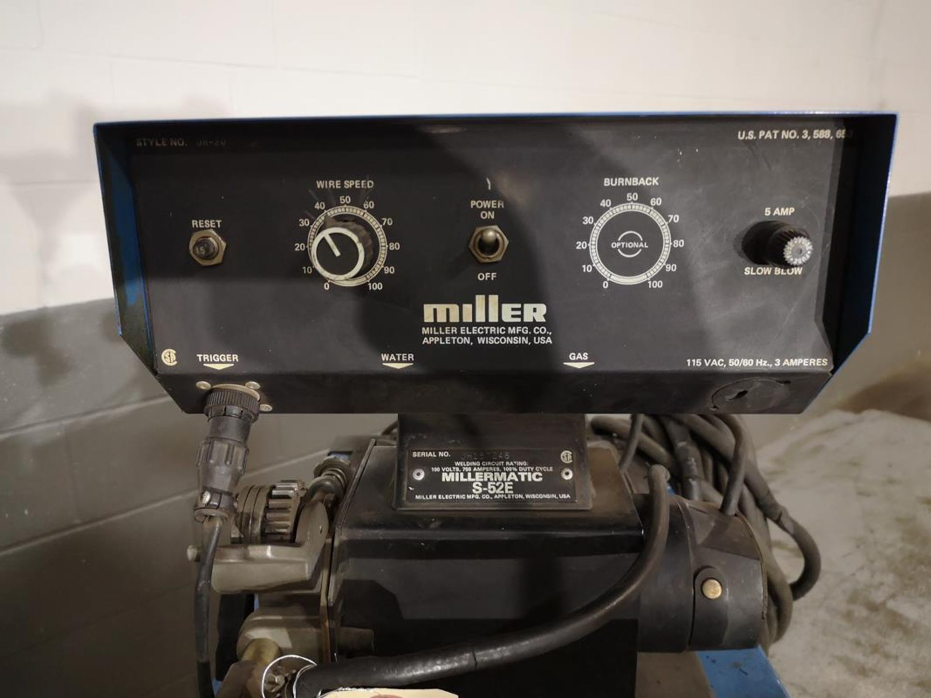 MILLER, CP-300, 300AMP, MIG WELDER, CONSTANT VOLTAGE DC ARC WELDING POWER SOURCE, MILLER MATIC S- - Image 2 of 3