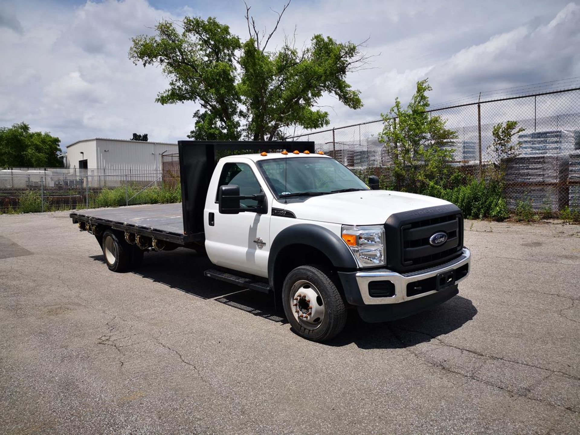 2016 FORD, F550 SUPER DUTY, 15' FLATBED TRUCK