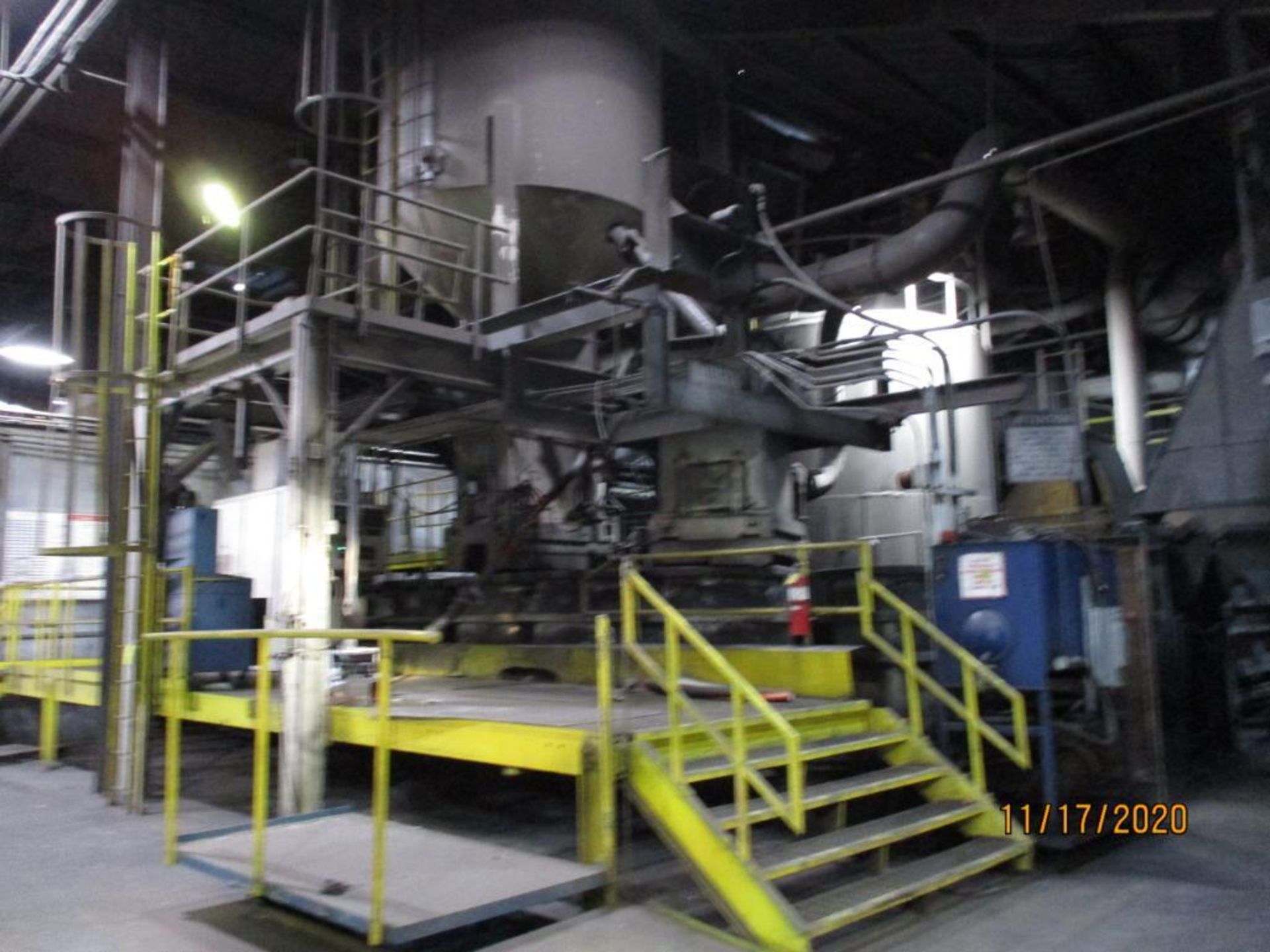 3C - Vulcan Lost Foam Molding Line, with Vacuum Pumps, Compaction Table, Sand Tanks, Bucket - Image 2 of 11