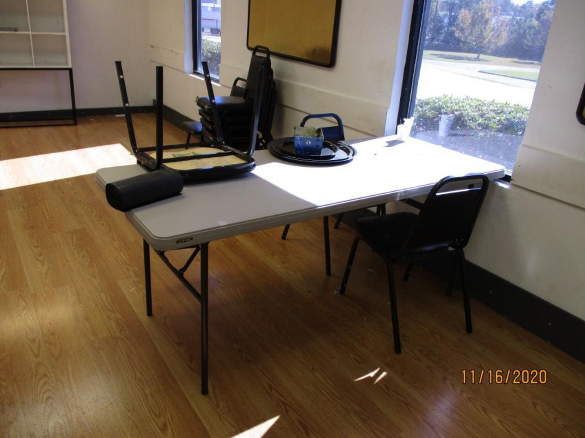 LOT: Contents of Break Room consisting of Refrigerator, Table & Chairs (LOCATED IN BESSEMER, AL)