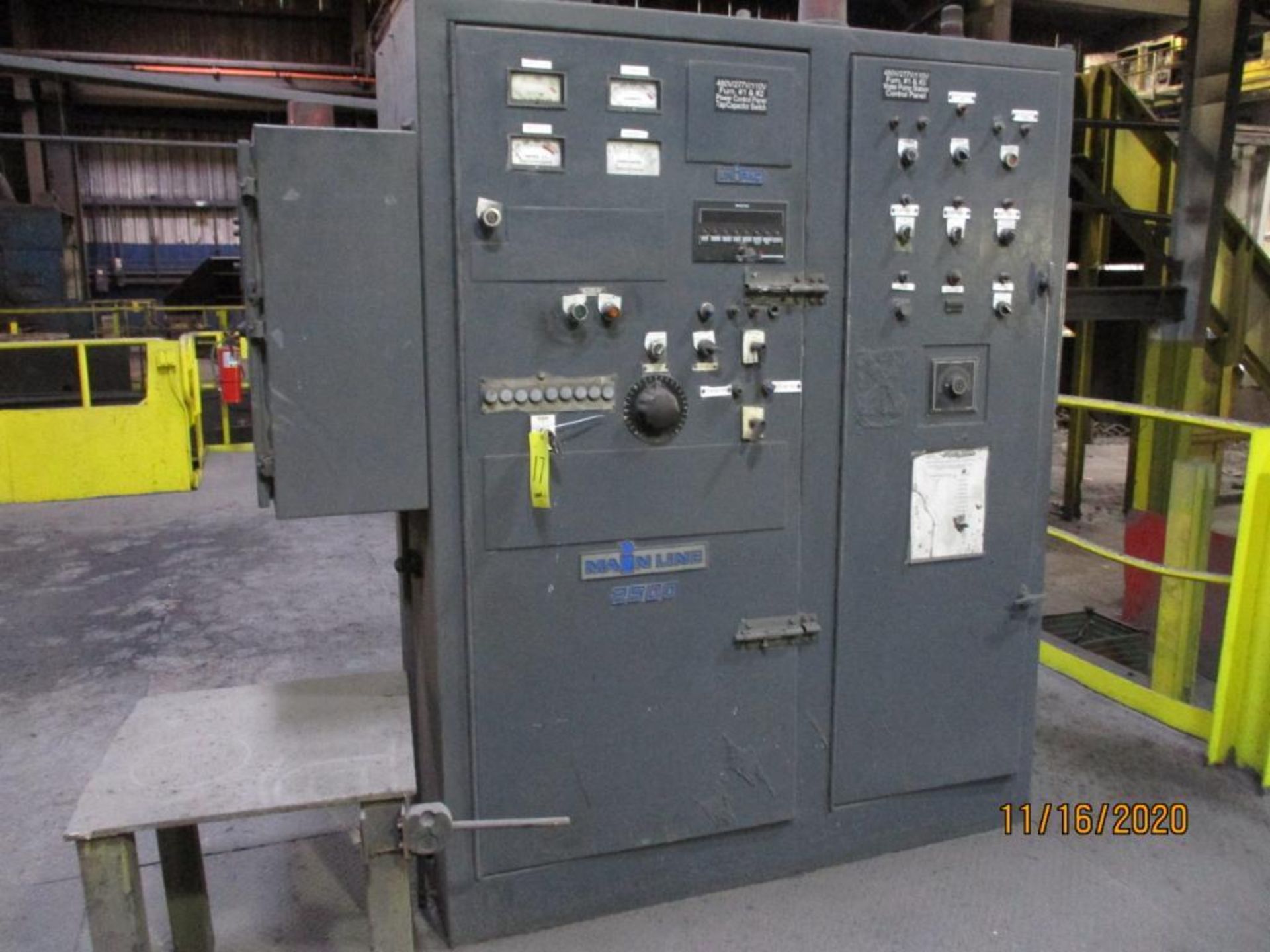Inductotherm Mainline Furnace, 7000 kw, 60 Hz, 10 Ton Capacity, (2) Shells, Accessories on Deck, - Image 5 of 10