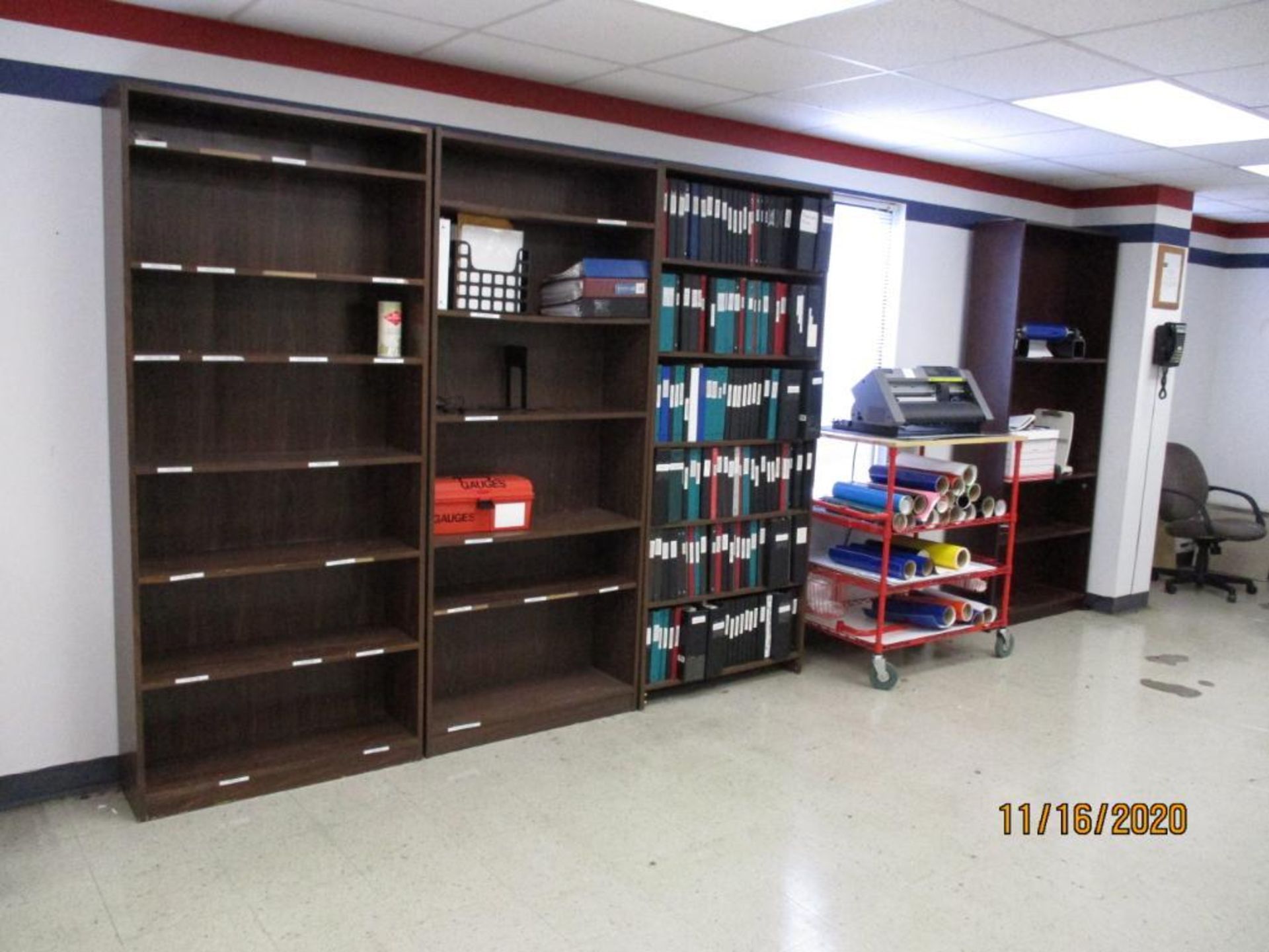 LOT: Contents of Quality Control Lab consisting of Desks, Book Shelves, Plastic Racks, etc. (LOCATED - Image 2 of 3