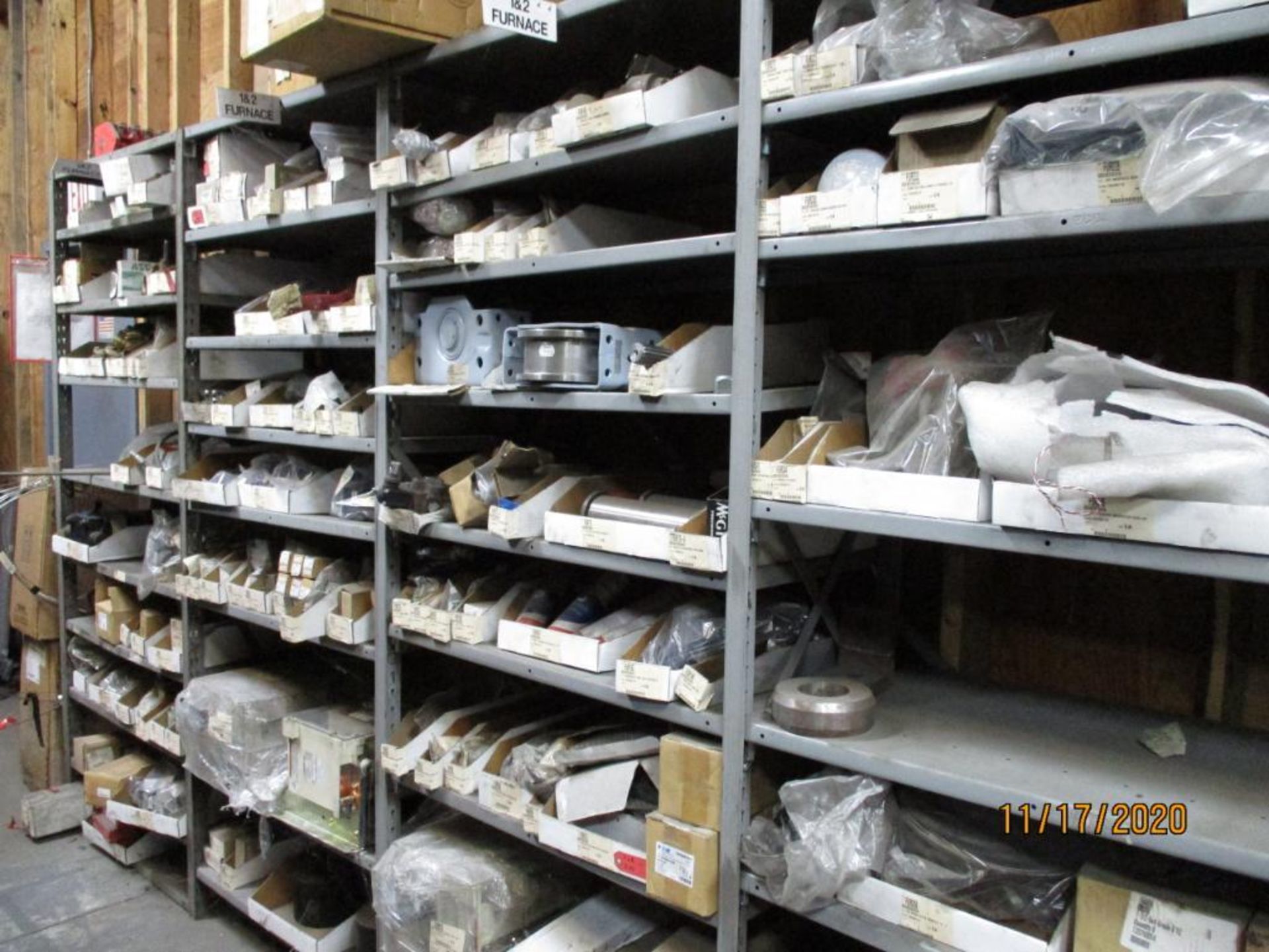 LOT: (14) Sections Metal Shelving, with Contents consisting of Assorted Medium Frequency Furnace - Image 4 of 4