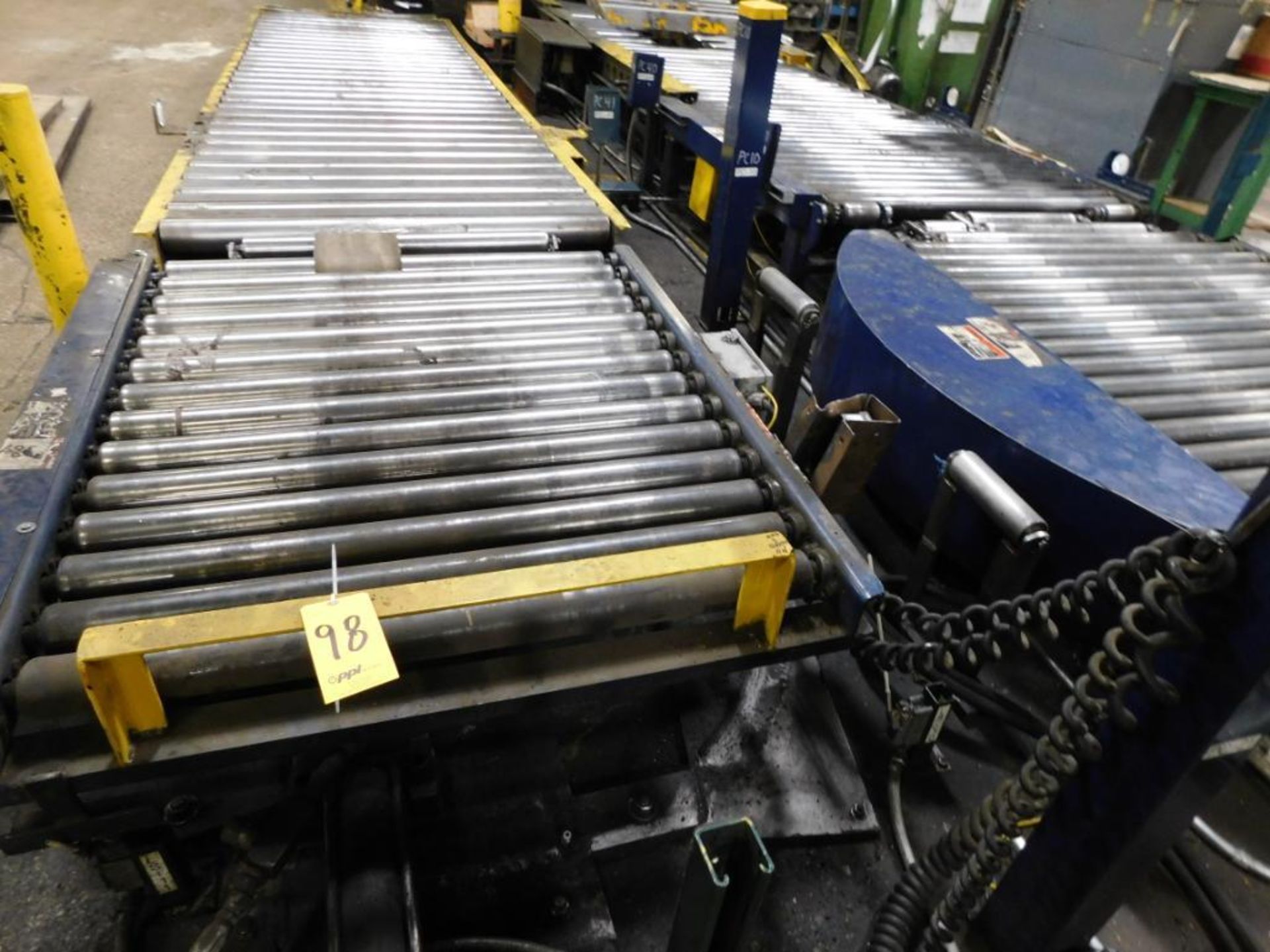 LOT: Lantech 60 in. High x 60 in. Dia. Power Roller Bed Rotary Pallet Wrapper, with Assorted Power - Image 4 of 8