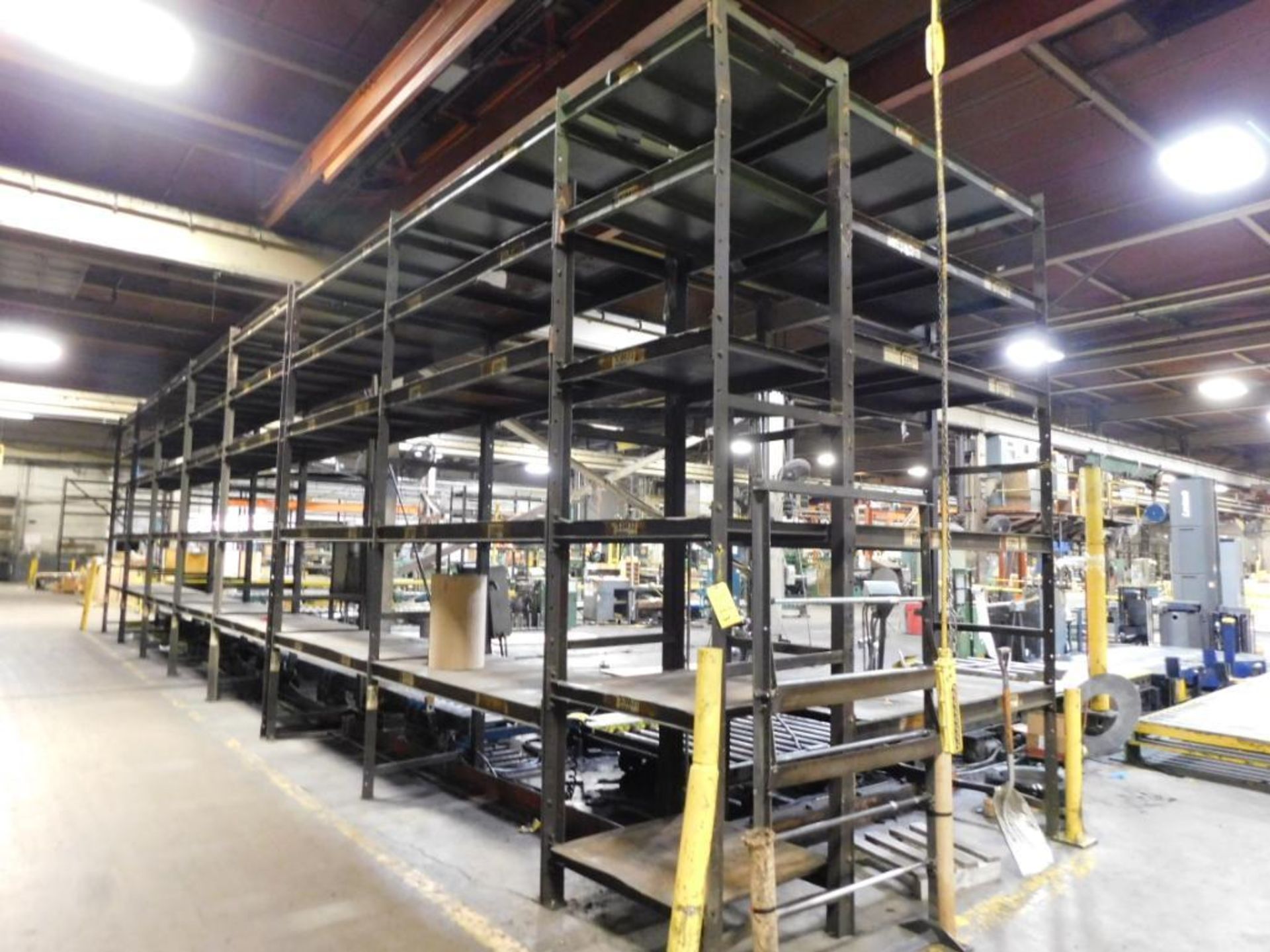 LOT: (11) Sections 12 ft. High x 7 ft. Wide x 36 in. Deep Bolt Together Steel Rack