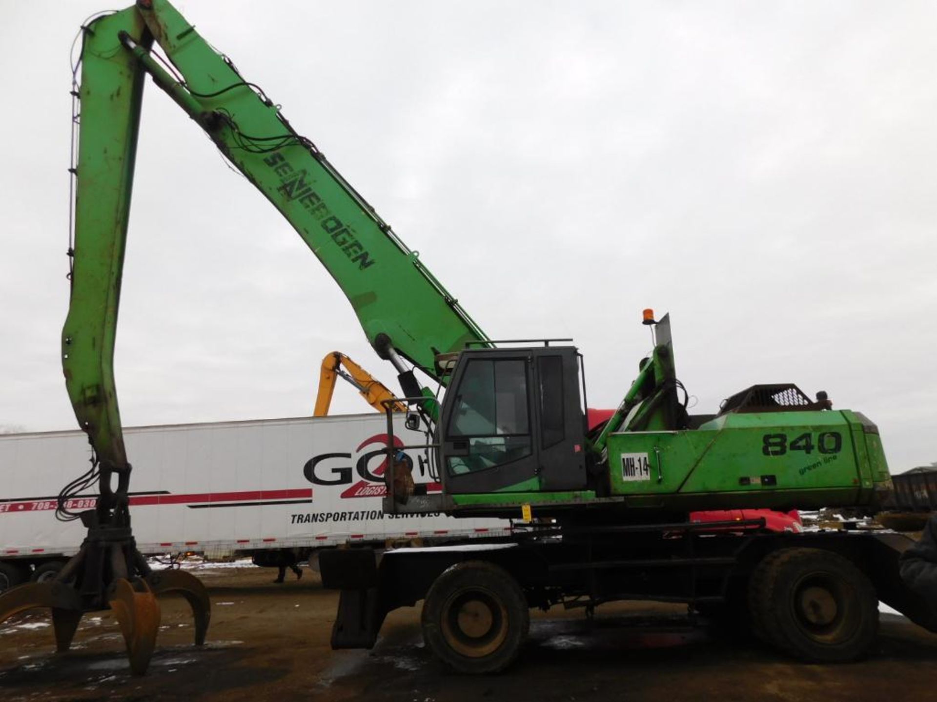 2008 Sennebogen Elevating Cab Solid Tire Material Handler Model 840M, S/N 840.0.188 - Image 4 of 5