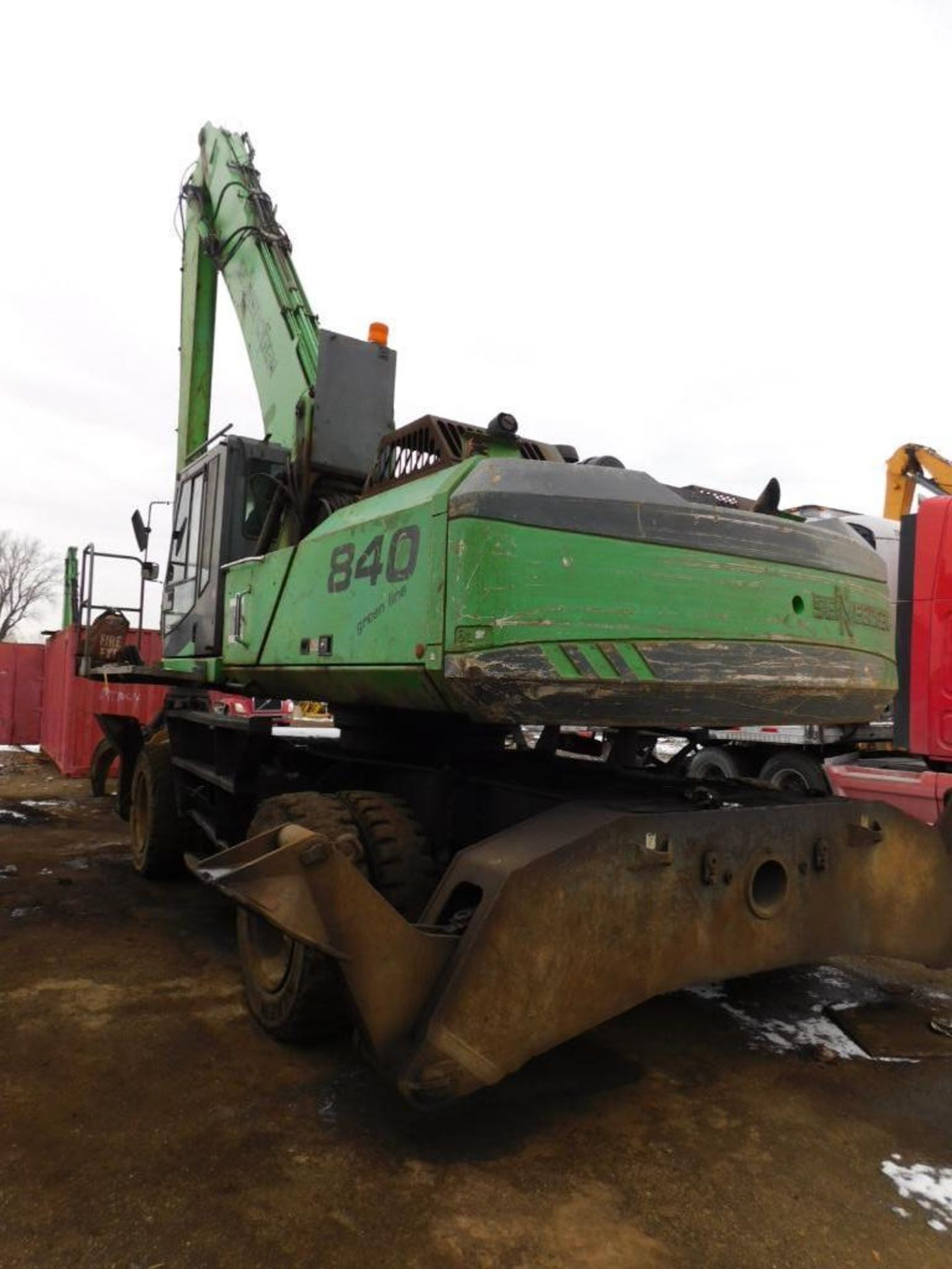 2008 Sennebogen Elevating Cab Solid Tire Material Handler Model 840M, S/N 840.0.188 - Image 3 of 5