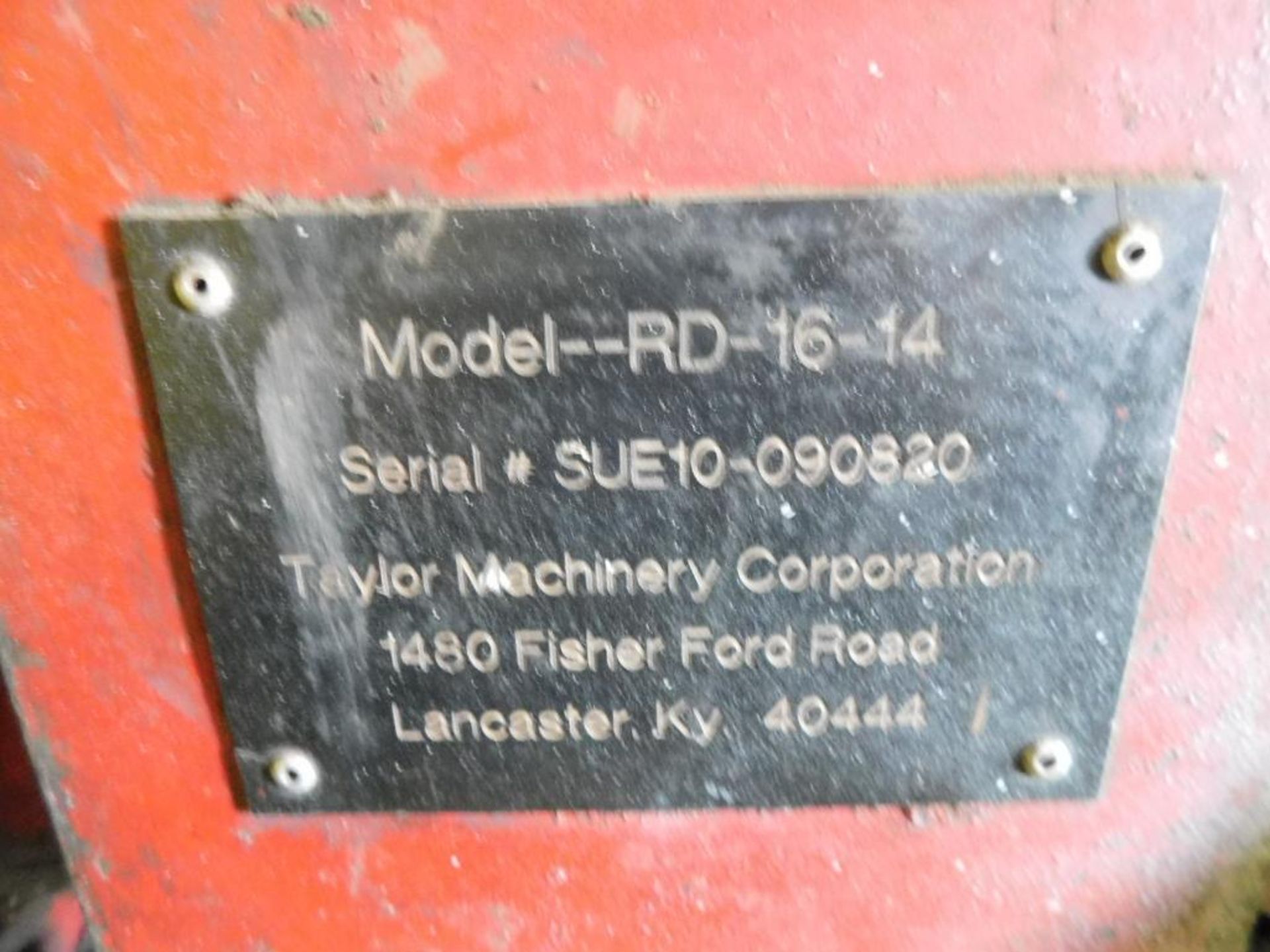 Taylor Aluminum Can Baler Model 201614, S/N SUC10090820 - Image 4 of 4