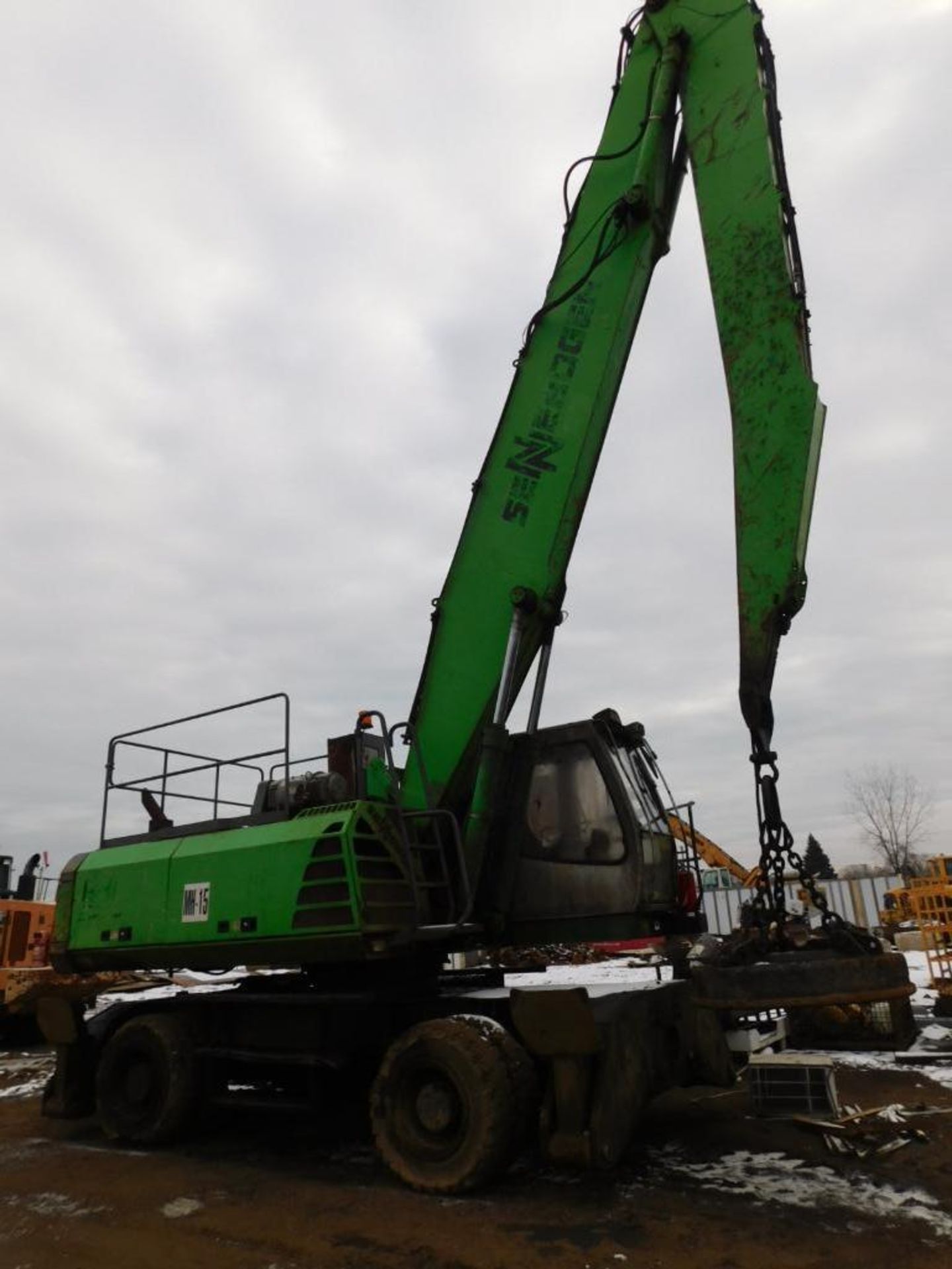 2008 Sennebogen Elevating Cab Solid Tire Material Handler Model 830, S/N 830.0.1091 - Image 4 of 6