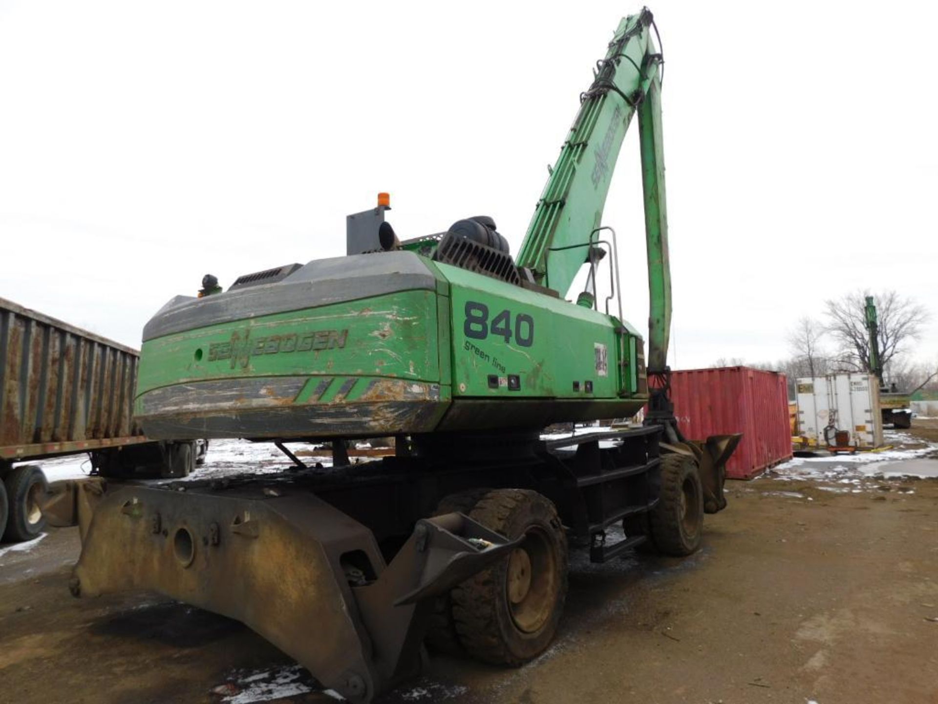 2008 Sennebogen Elevating Cab Solid Tire Material Handler Model 840M, S/N 840.0.188 - Image 2 of 5