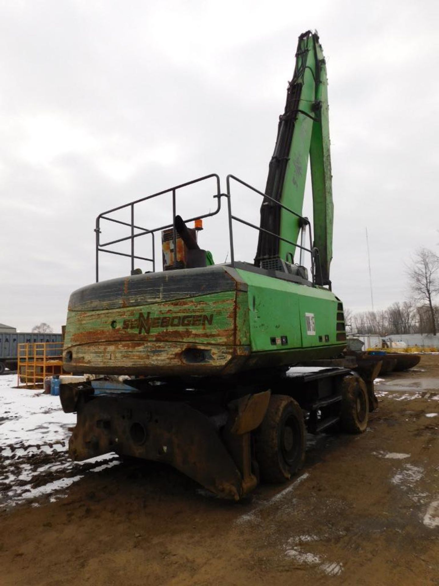 2008 Sennebogen Elevating Cab Solid Tire Material Handler Model 830, S/N 830.0.1091 - Image 3 of 6