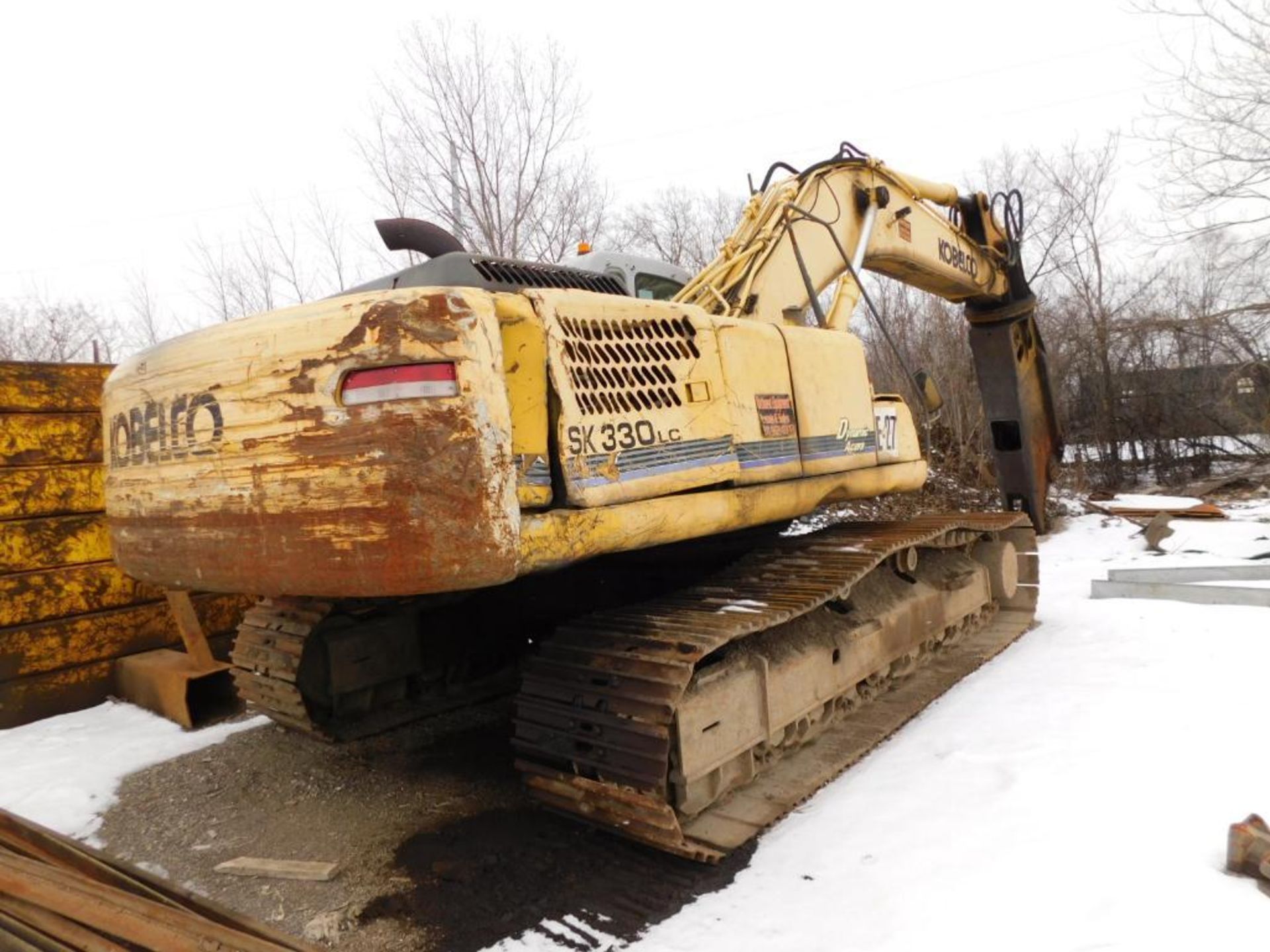 Kobelco Crawler Excavator Model SK330LC, S/N YC07-U1105, Mitsubishi 247 HP Diesel Power, One Piece - Image 2 of 5